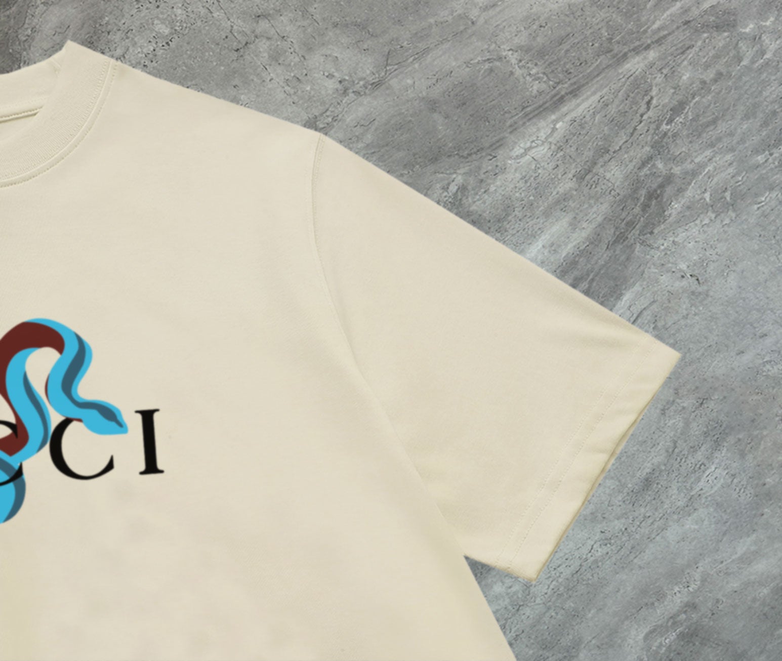 GUCCI 2025 New Embroidered Logo Cotton Crewneck T-Shirt (S–2XL)