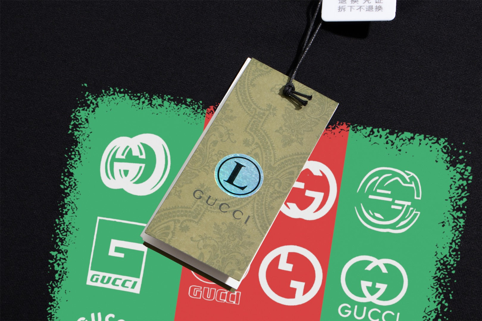 GUCCI 2025 New Embroidered Logo Cotton Crewneck T-Shirt (S–2XL)