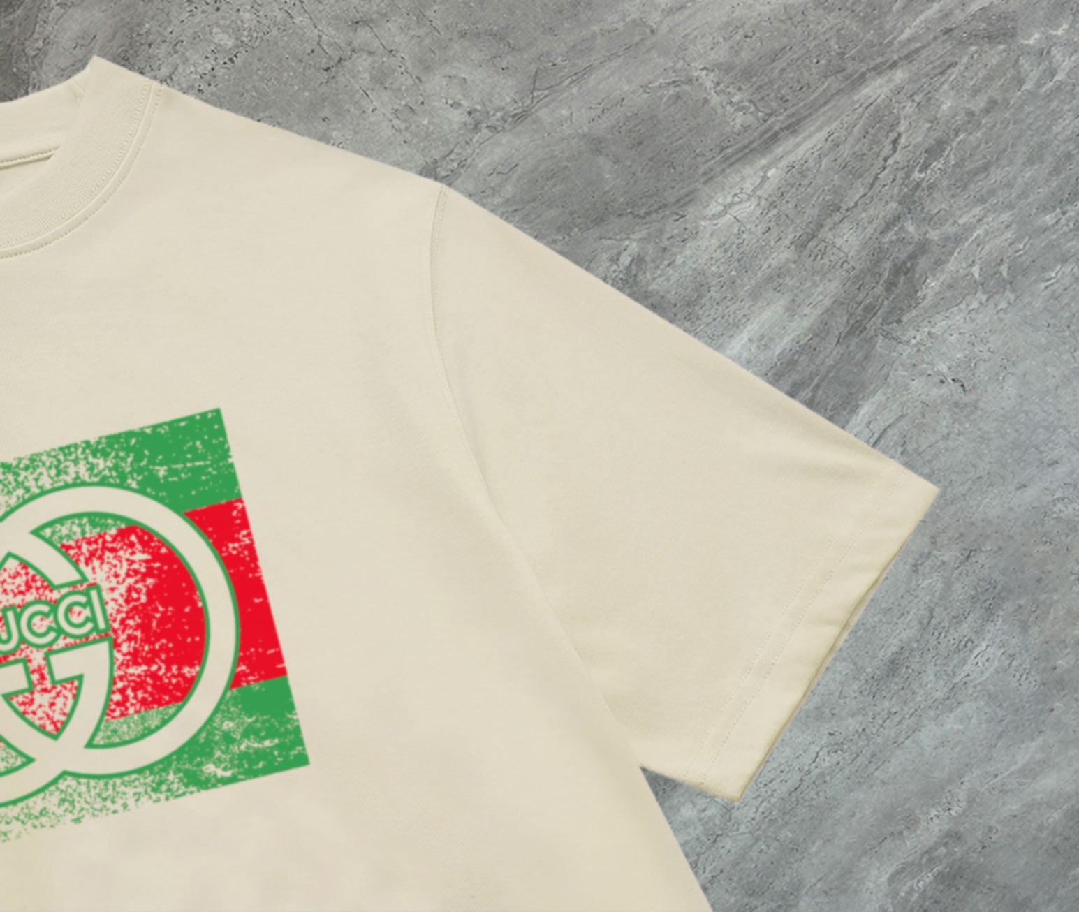 GUCCI 2025 New Embroidered Logo Cotton Crewneck T-Shirt (S–2XL)