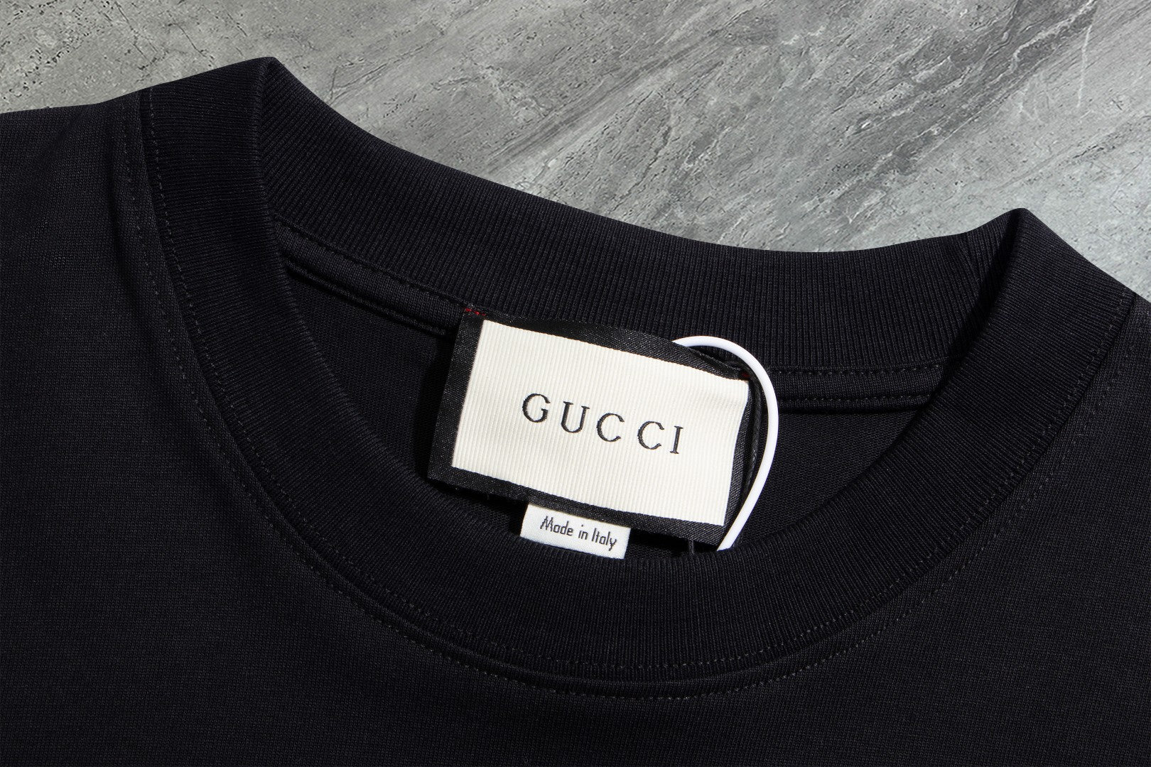 GUCCI 2025 New Embroidered Logo Cotton Crewneck T-Shirt (S–2XL)