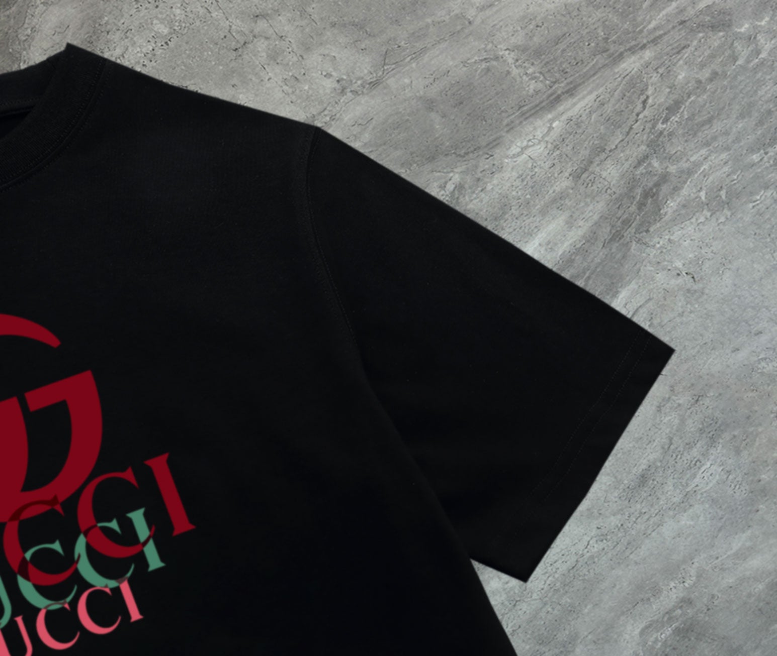 GUCCI 2025 New Embroidered Logo Cotton Crewneck T-Shirt (S–2XL)