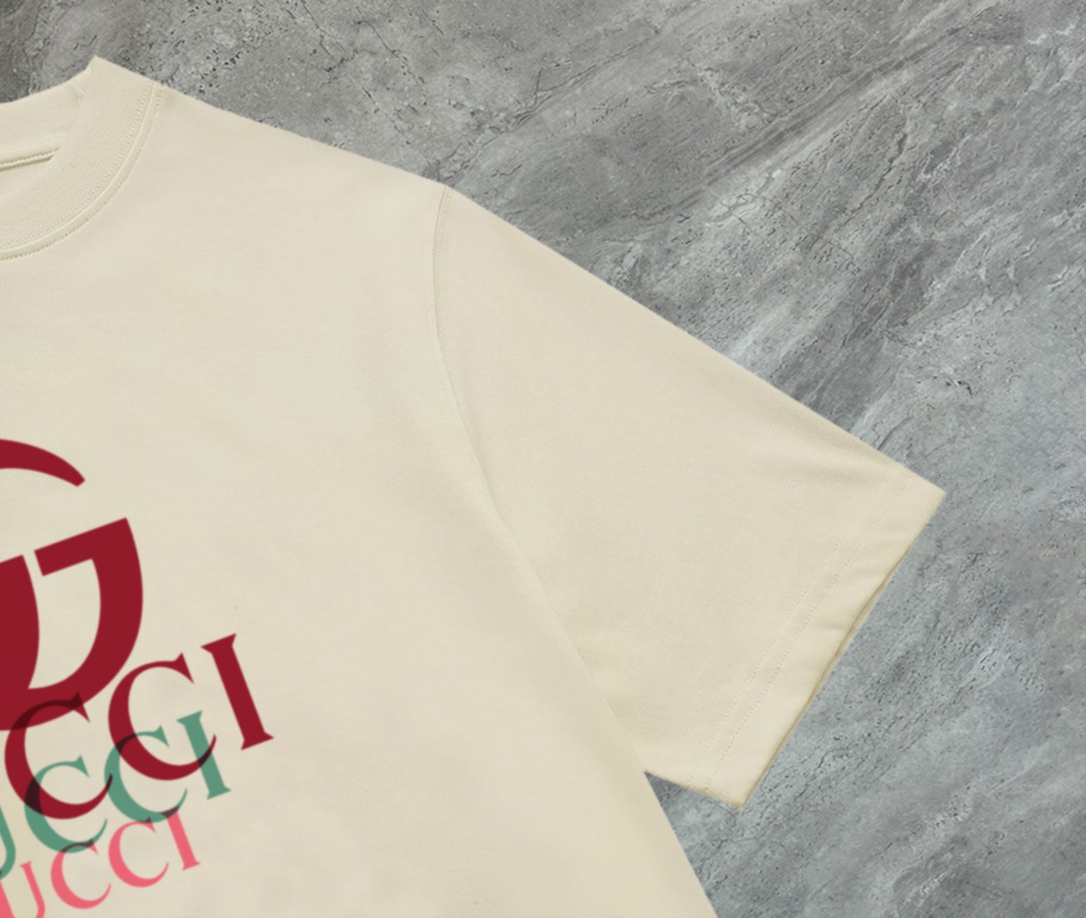 GUCCI 2025 New Embroidered Logo Cotton Crewneck T-Shirt (S–2XL)