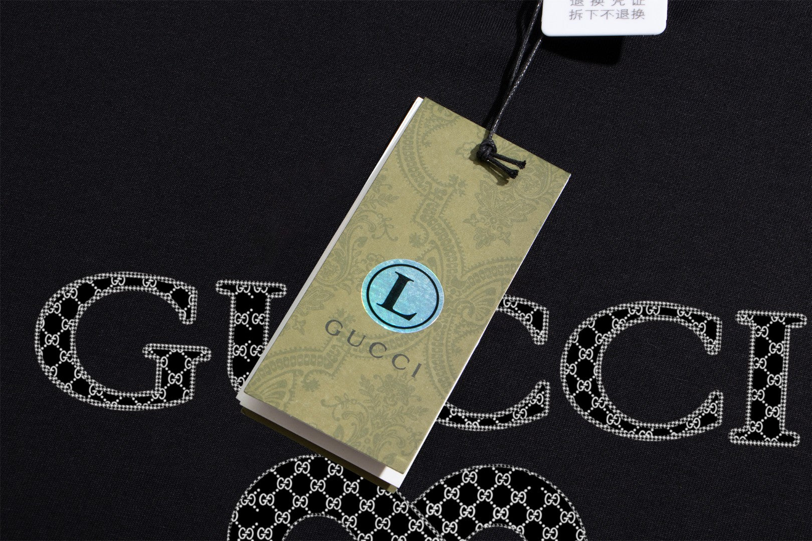 GUCCI 2025 New Embroidered Logo Cotton Crewneck T-Shirt (S–2XL)