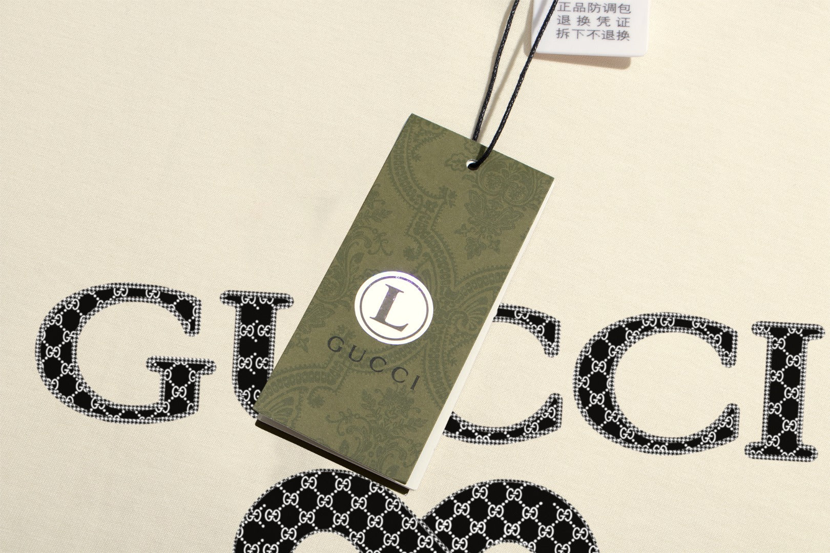 GUCCI 2025 New Embroidered Logo Cotton Crewneck T-Shirt (S–2XL)
