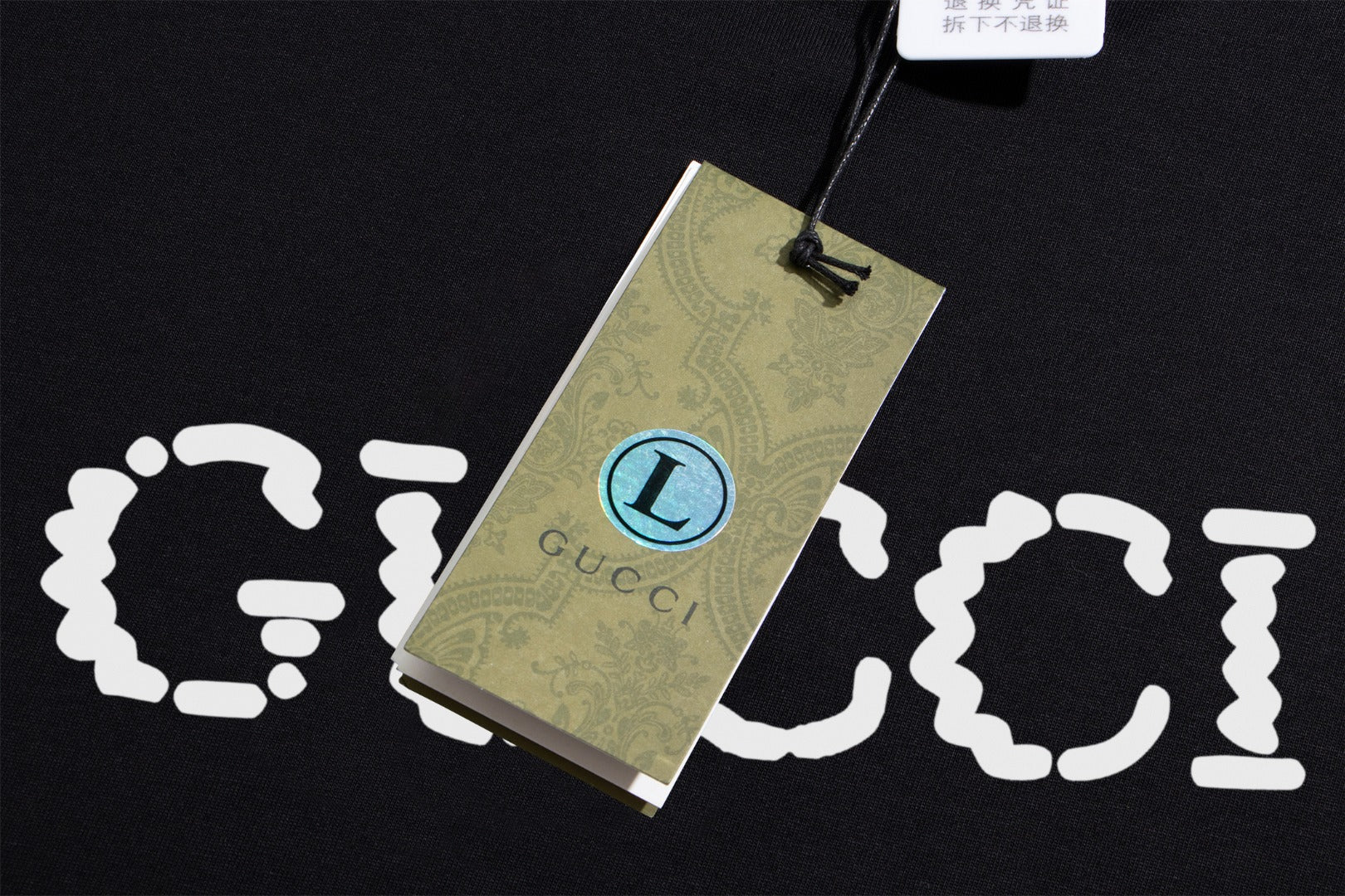 GUCCI 2025 New Embroidered Logo Cotton Crewneck T-Shirt (S–2XL)
