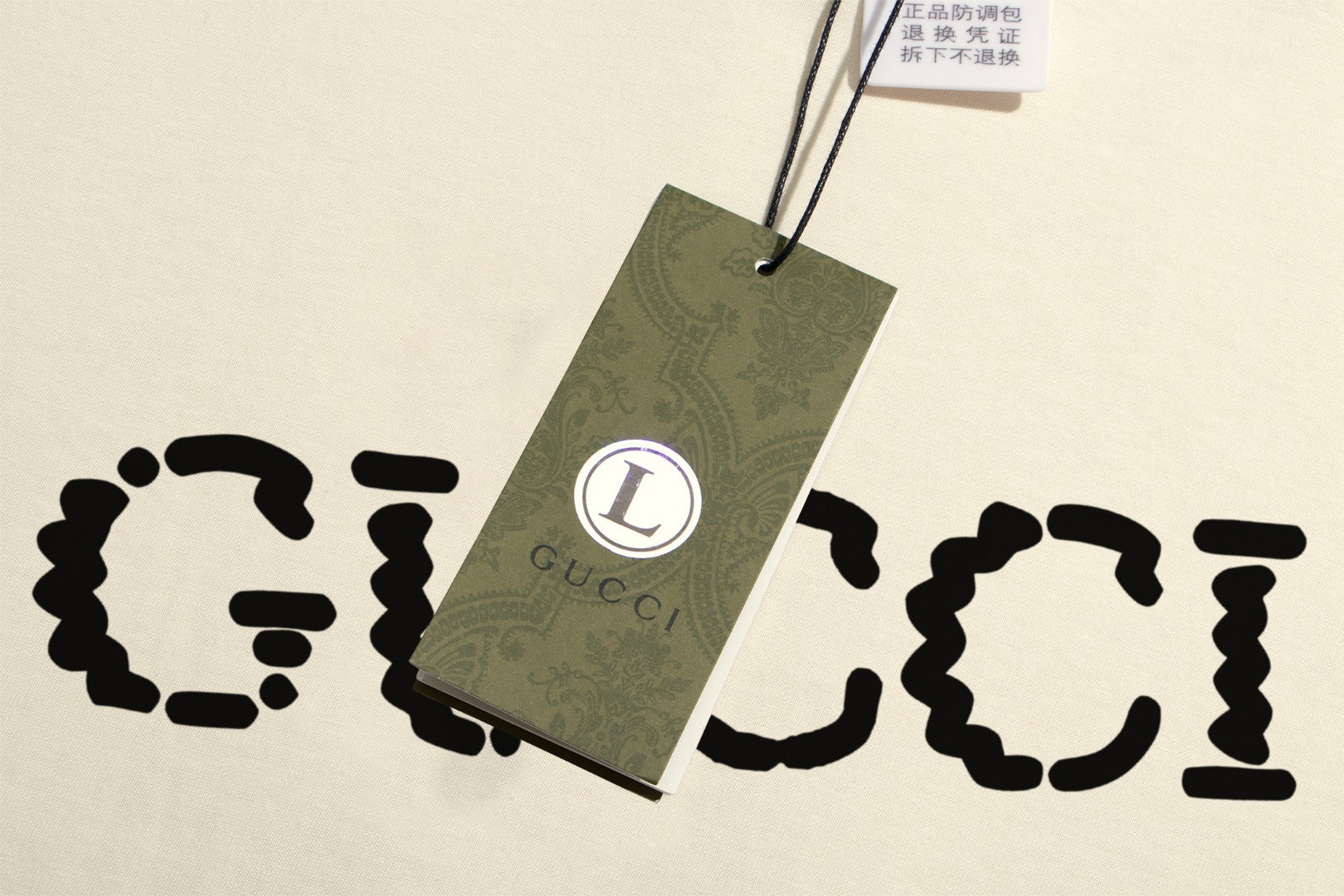 GUCCI 2025 New Embroidered Logo Cotton Crewneck T-Shirt (S–2XL)