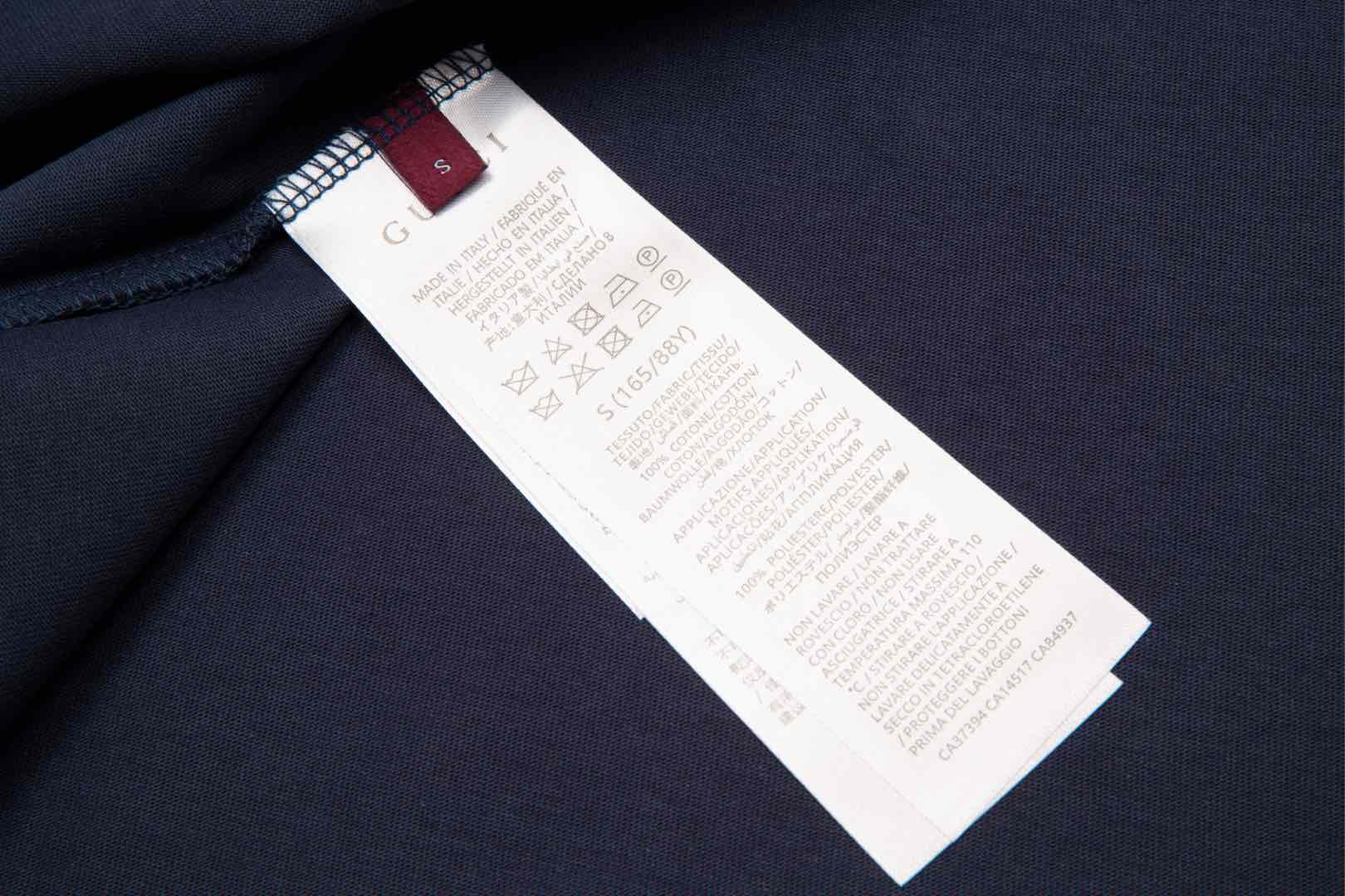 GUCCI 2025 New Embroidered Logo Cotton Crewneck T-Shirt (S–2XL)