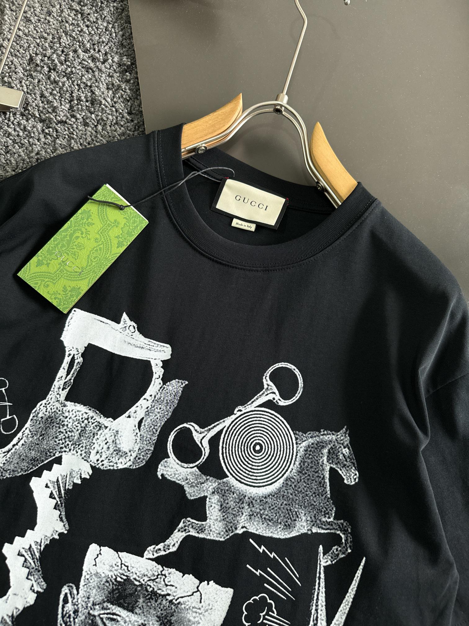 GUCCI 2025 Premium Printed Cotton T-Shirt (M–3XL)