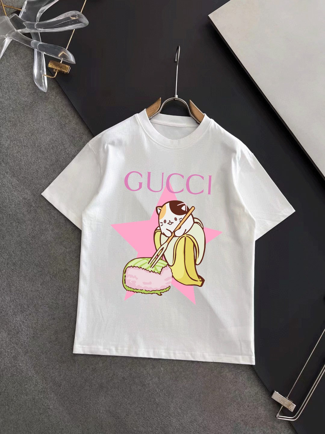GUCCI 2025 Heavyweight Cotton Printed T-Shirt (M–3XL)