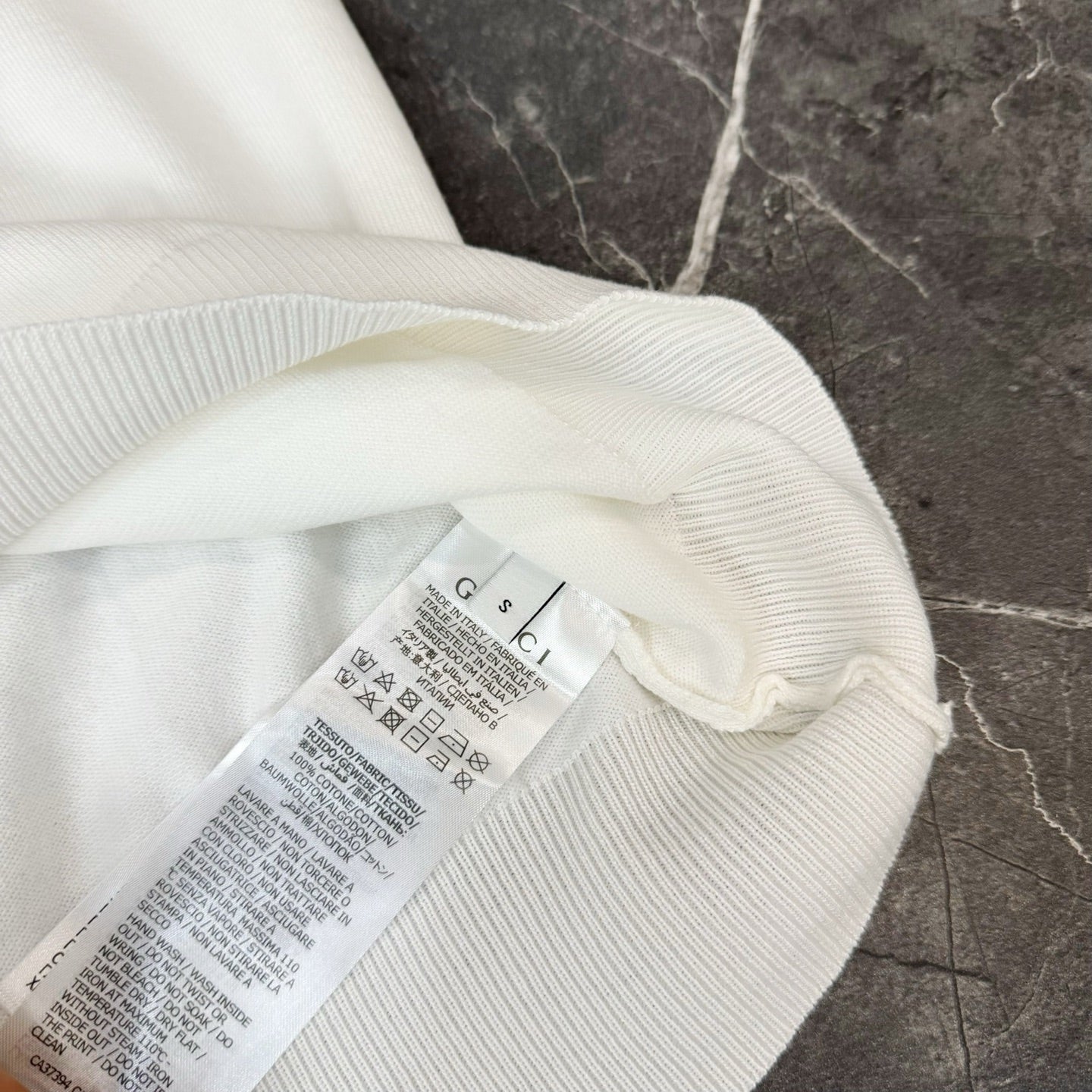 GUCCI Smiley Logo Jacquard Knit T-Shirt (S–XL)