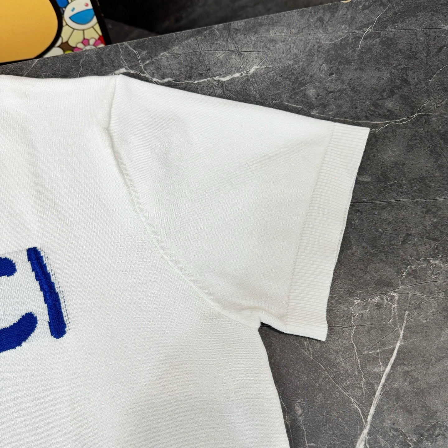 GUCCI Smiley Logo Jacquard Knit T-Shirt (S–XL)