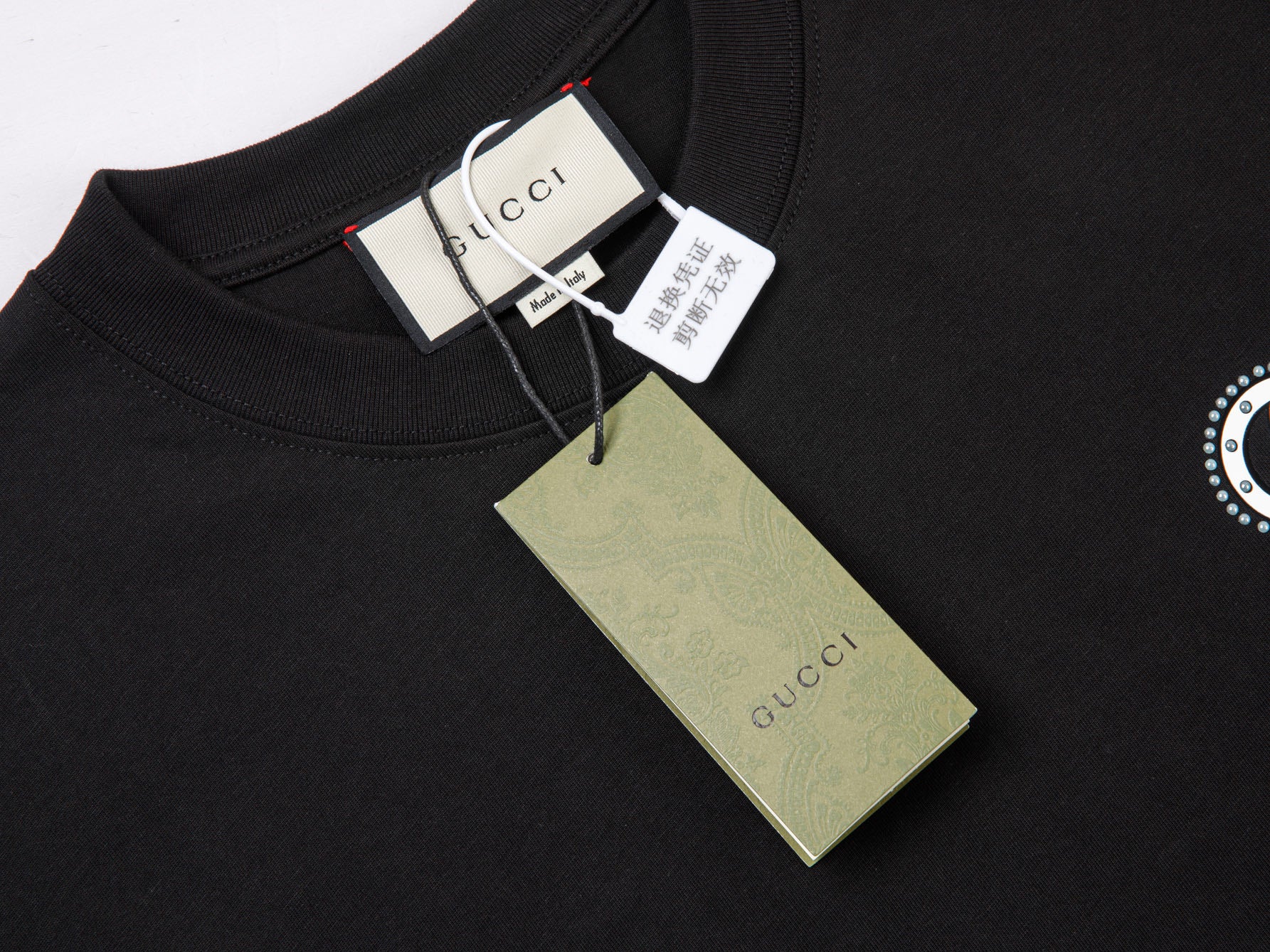 GUCCI Smiley Logo Jacquard Knit T-Shirt (S–XL)