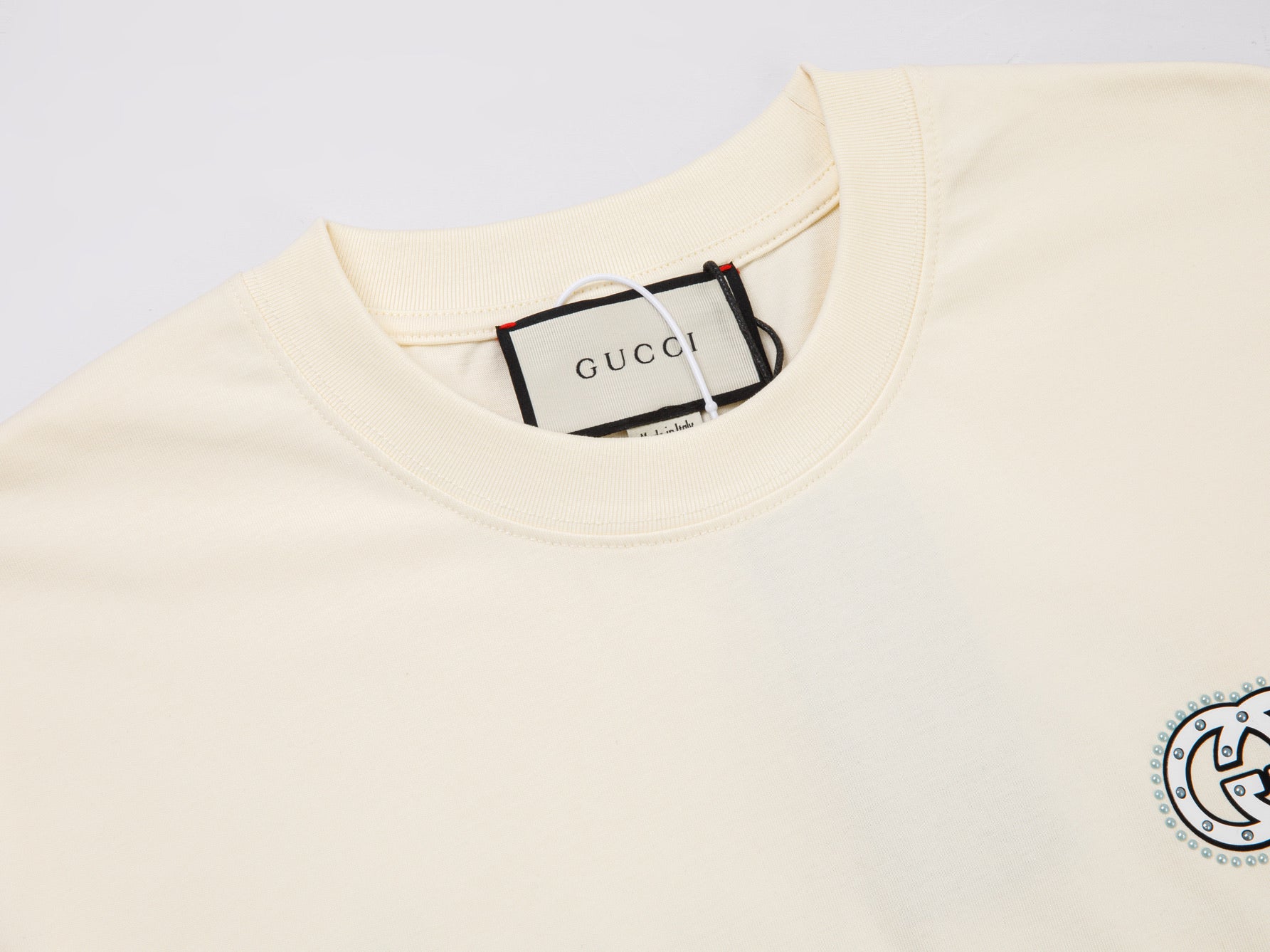 GUCCI Studded Logo Print T-Shirt (XS–L)