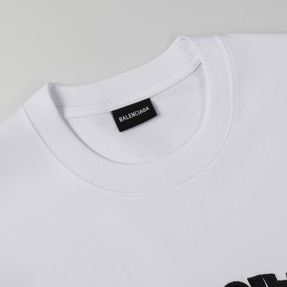 BALENCIAGA 24SS Classic Reverse Logo Embroidery T-Shirt (XS–L)