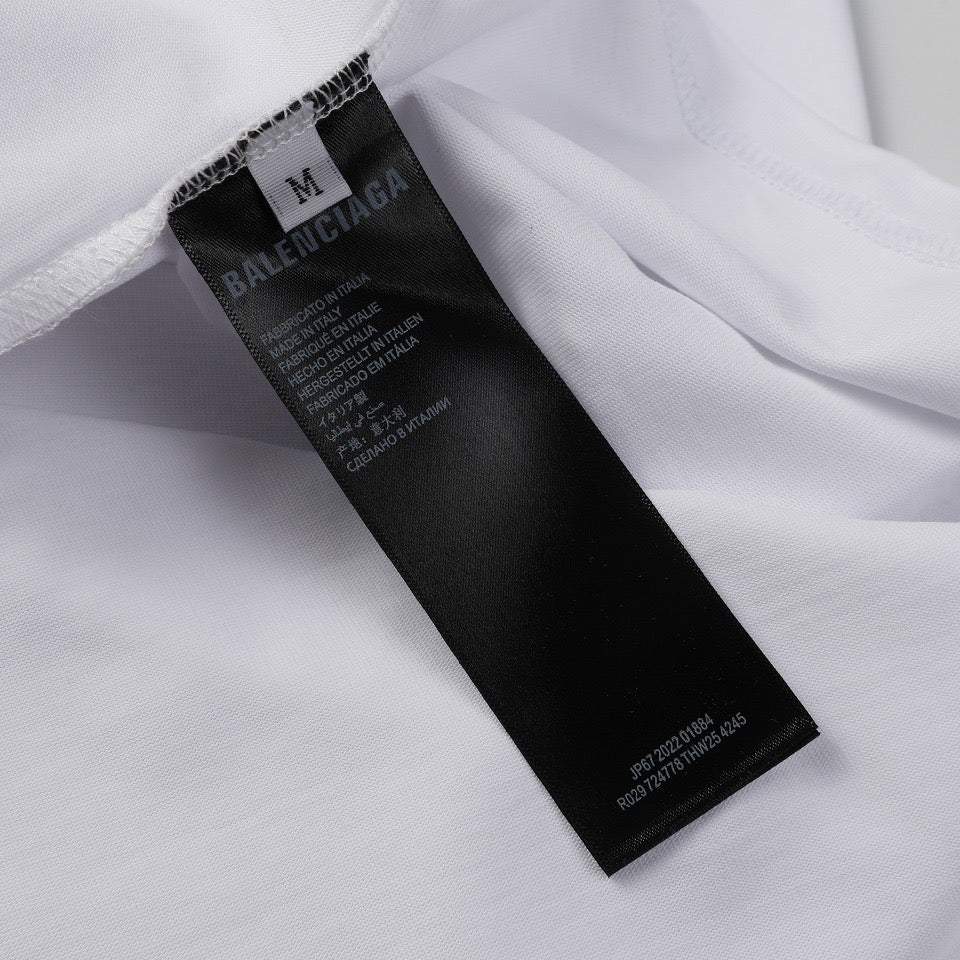 BALENCIAGA 24SS Classic Reverse Logo Embroidery T-Shirt (XS–L)