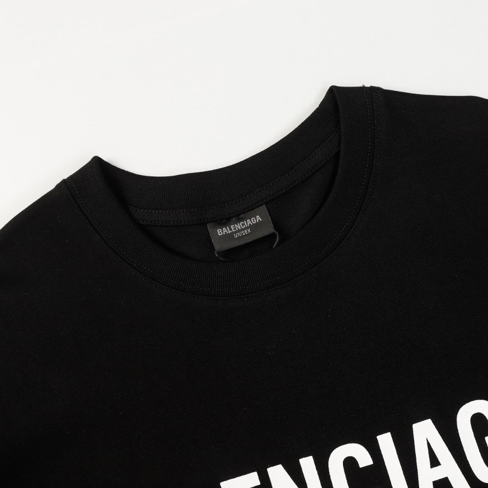BALENCIAGA 24SS Imported Kornit Direct-to-Garment Print T-Shirt (XS–L)
