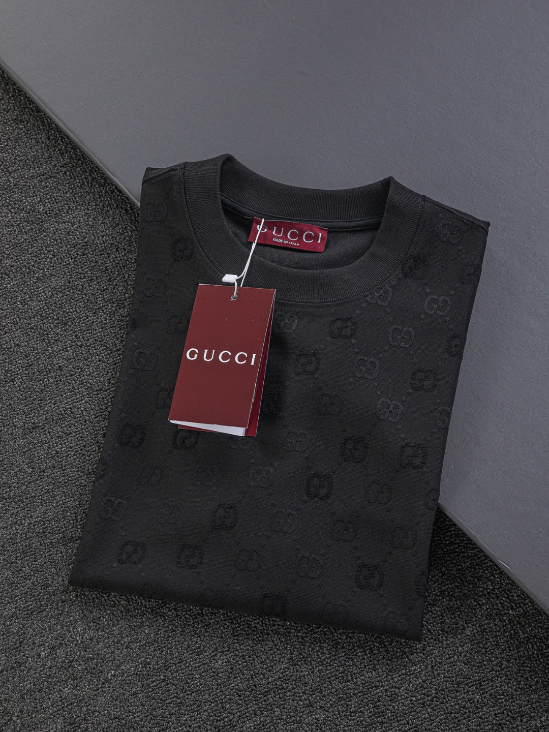 GUCCI 25SS Oversized Embroidered Logo Cotton T-Shirt (S–XL)