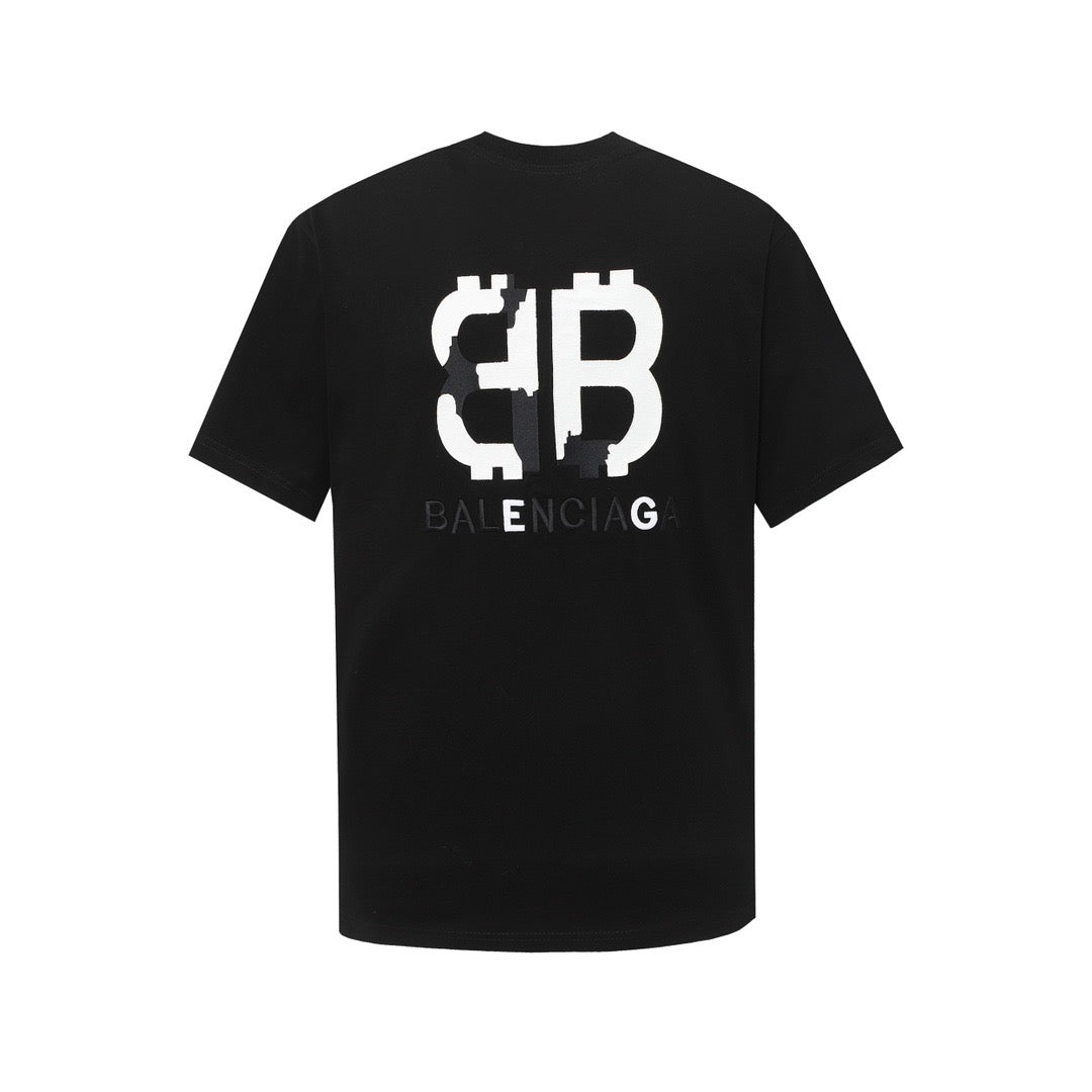 BALENCIAGA Embroidered Flame Patchwork Oversized T-Shirt (S–XL)