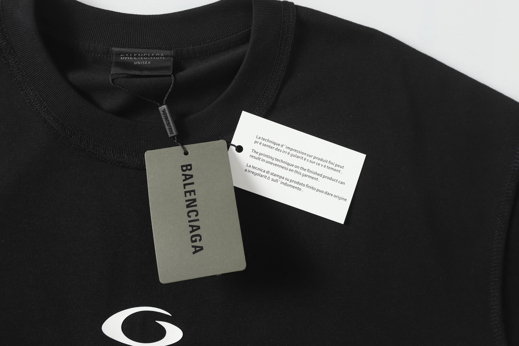 BALENCIAGA Mloop Sports Icon Oversized Thick Print T-Shirt (XS–L)