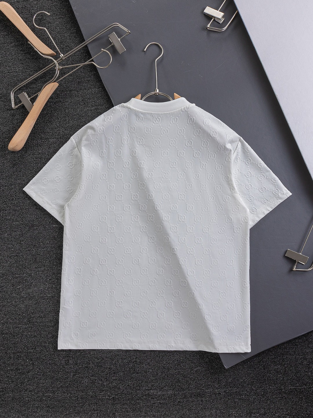 GUCCI 25SS Oversized Embroidered Logo Cotton T-Shirt (S–XL)