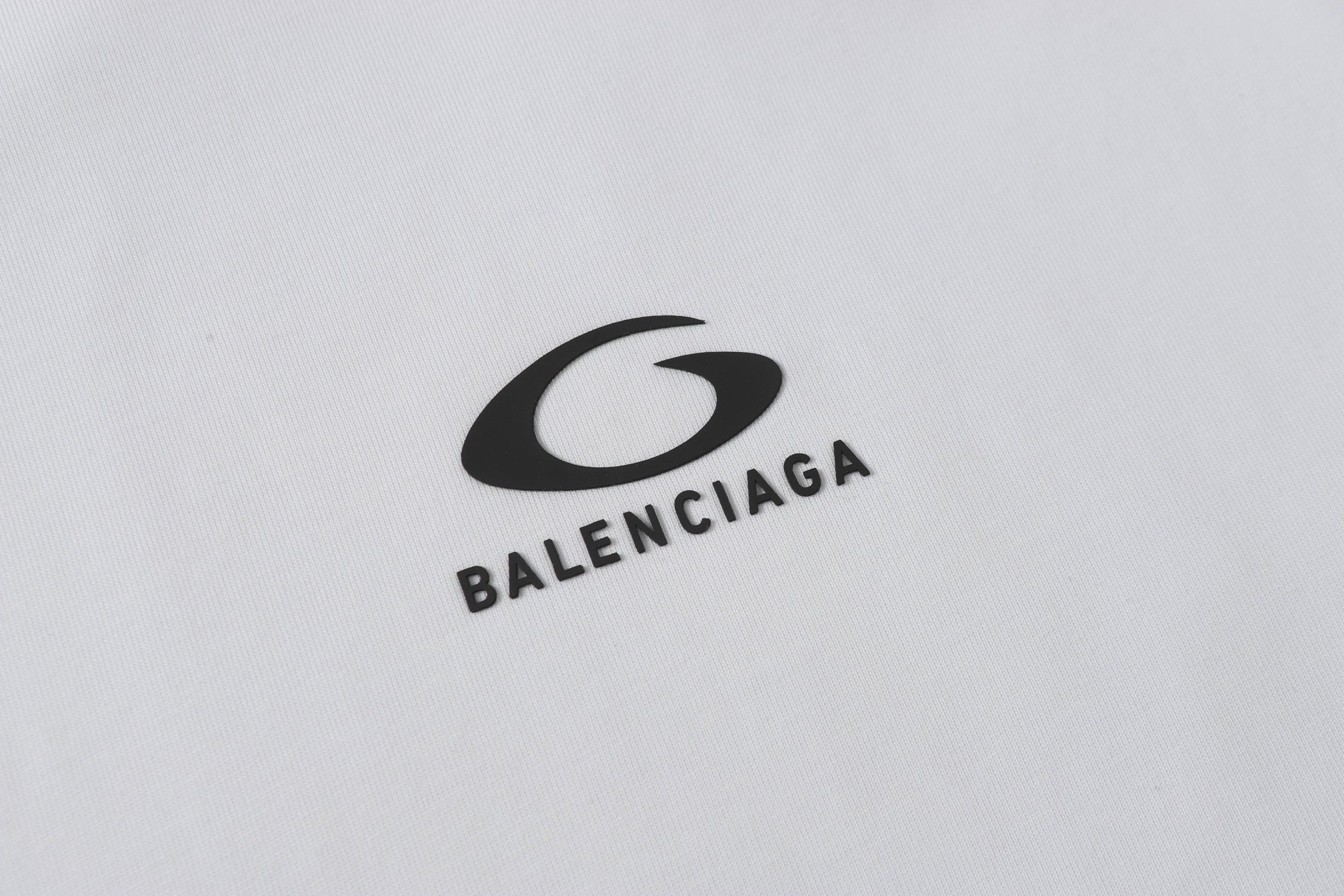 BALENCIAGA Mloop Sports Icon Oversized Thick Print T-Shirt (XS–L)