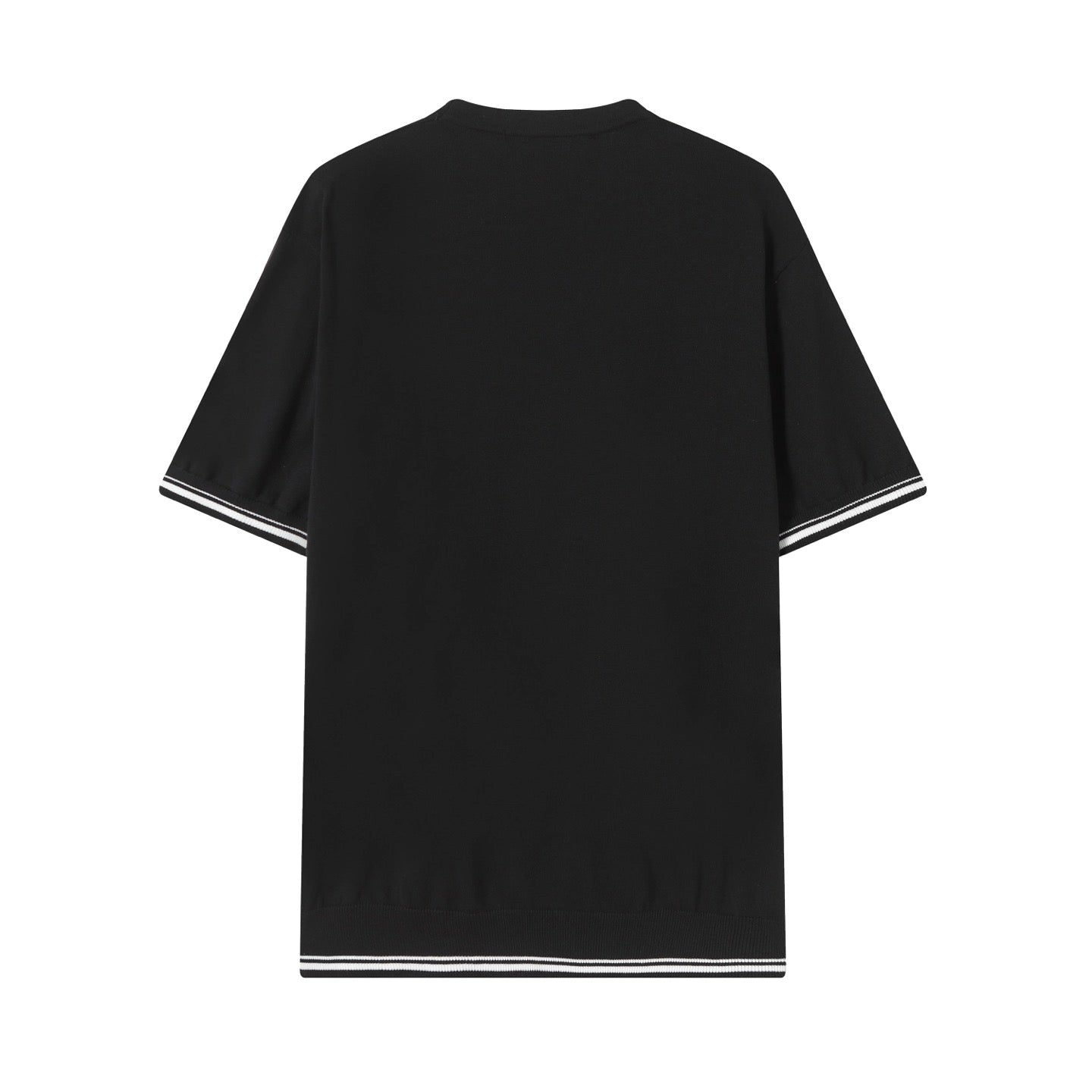 BALENCIAGA Jacquard Collar Knit Cotton T-Shirt (XS–L)