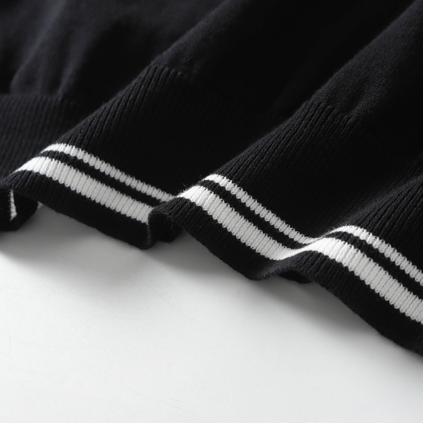 BALENCIAGA Jacquard Collar Knit Cotton T-Shirt (XS–L)
