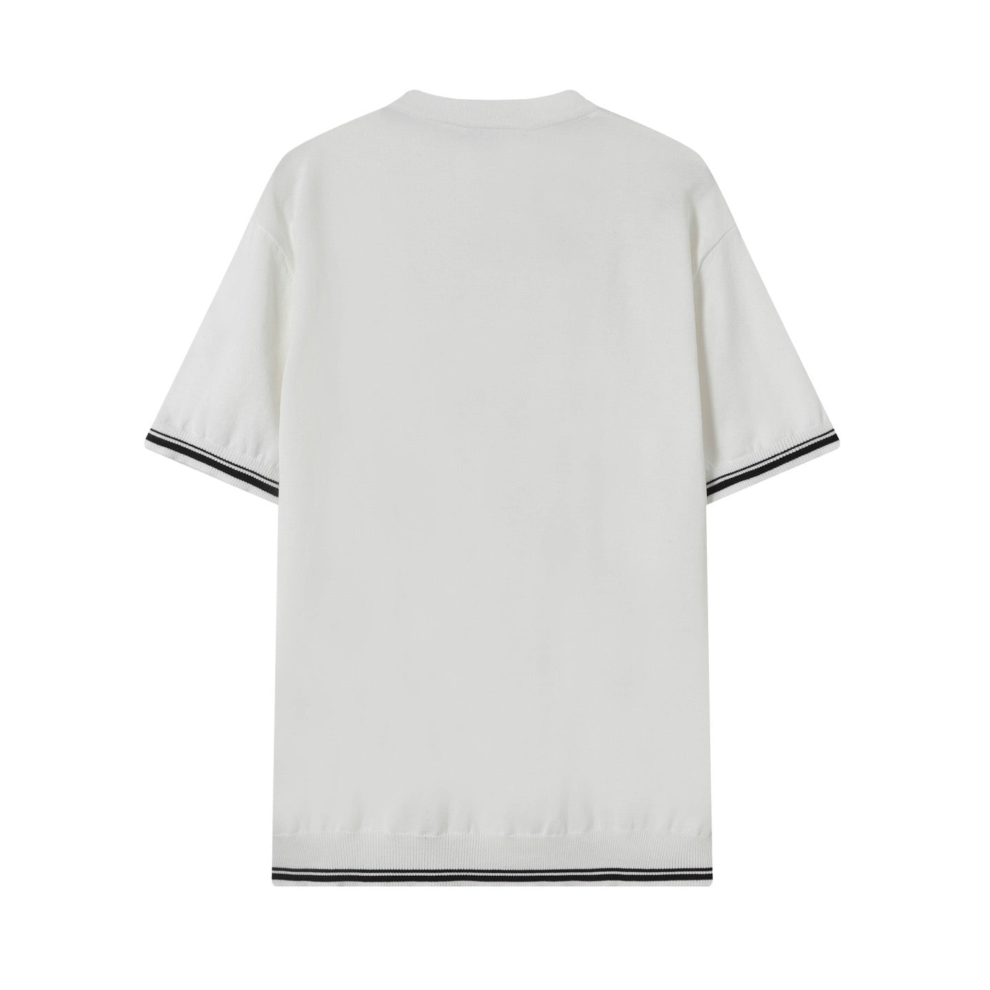 BALENCIAGA Jacquard Collar Knit Cotton T-Shirt (XS–L)