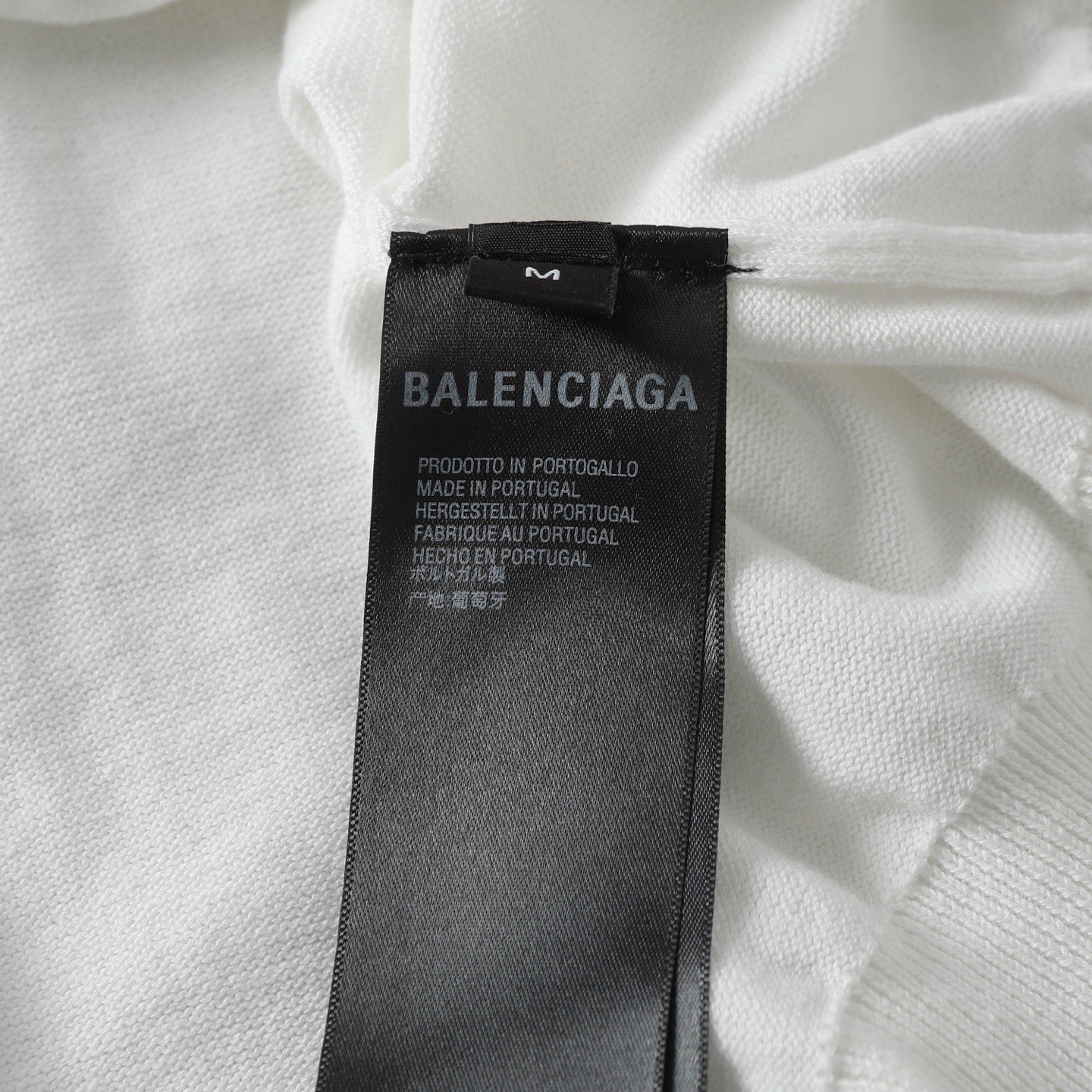 BALENCIAGA Jacquard Collar Knit Cotton T-Shirt (XS–L)