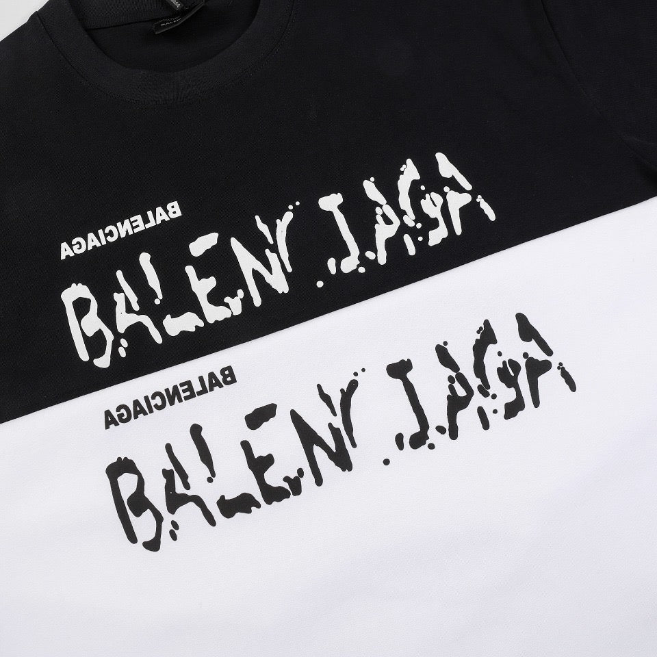 BALENCIAGA Paris Reverse Logo Puff Print T-Shirt (XS–L)
