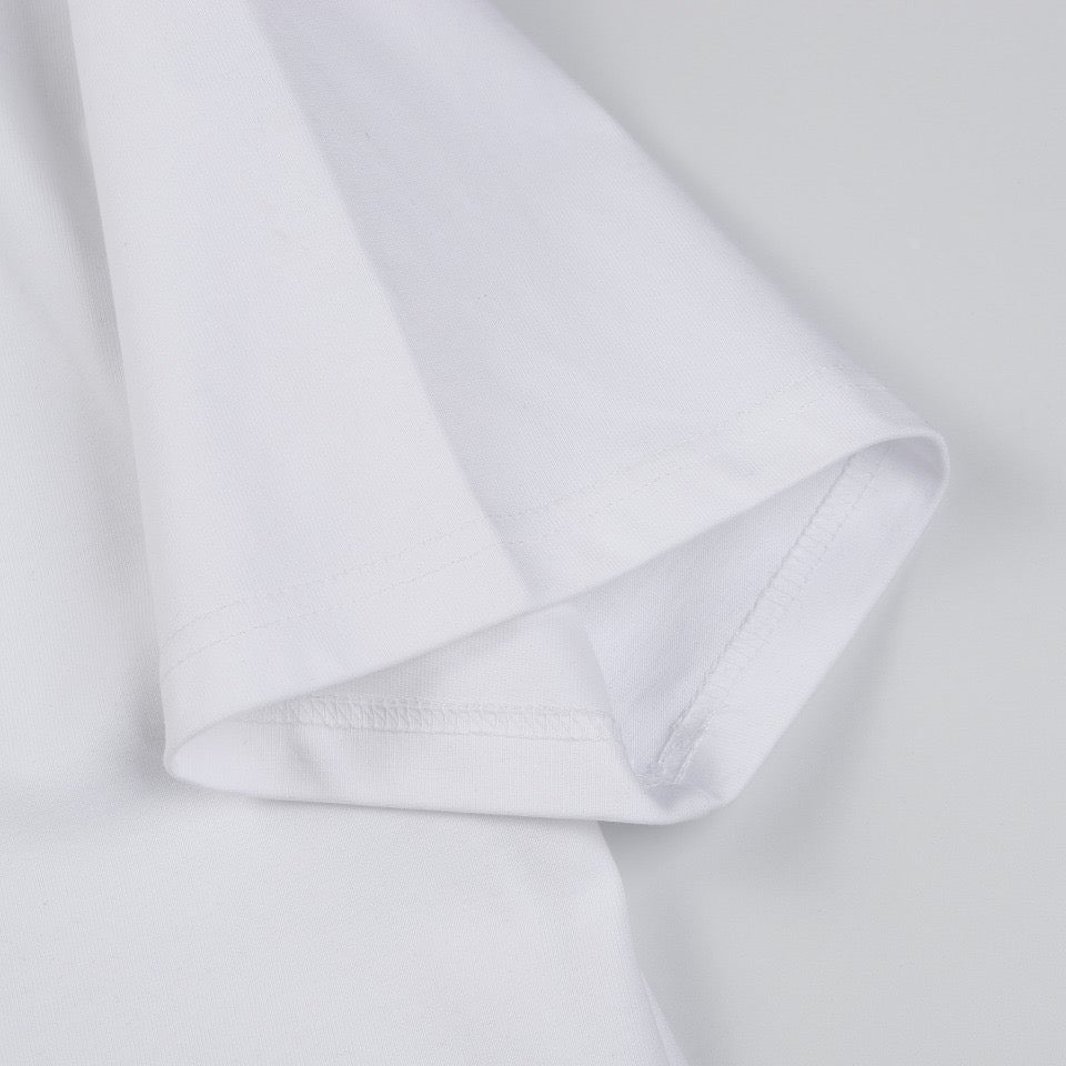 BALENCIAGA Passport Graphic White Ink Print T-Shirt (XS–L)