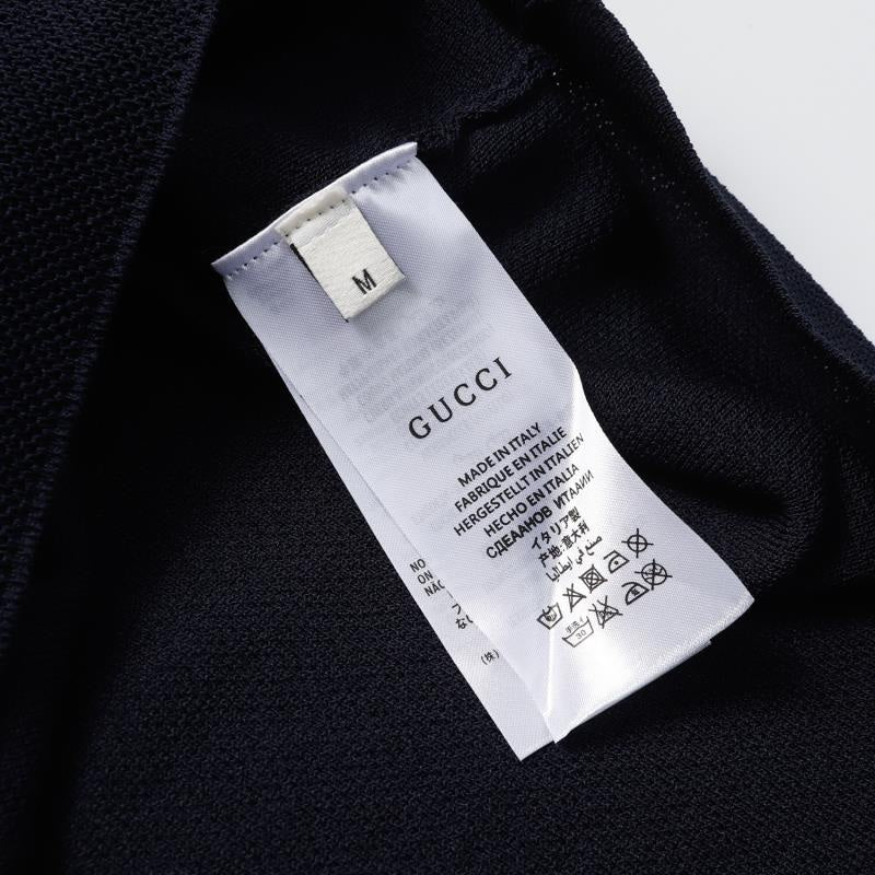 GUCCI 2025 “CHUCKY GRG” Premium Silky Wool-Blend T-Shirt – Royal Blue (S–XL)
