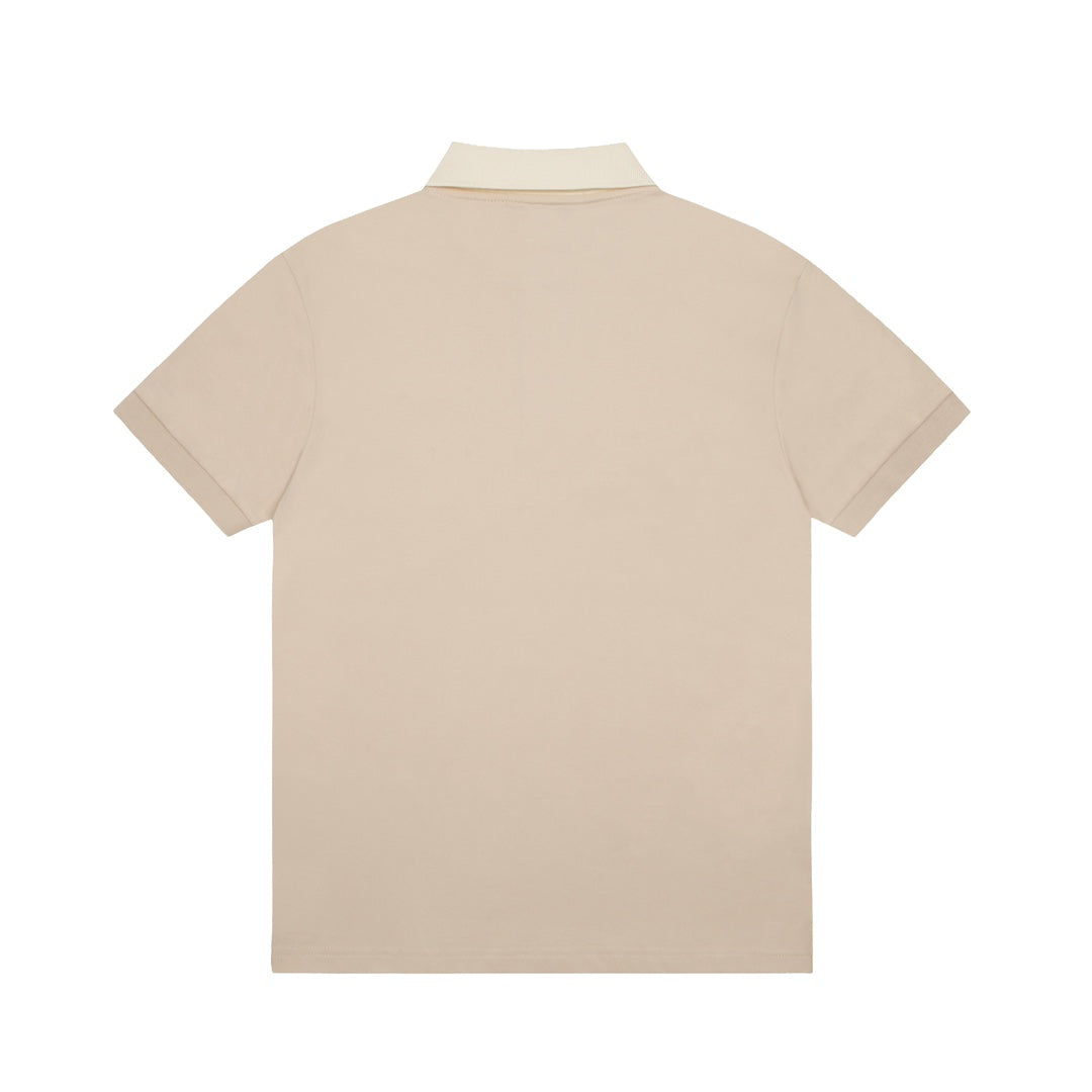 GUCCI 2025 Spring/Summer Luxury Contrast-Panel Polo Shirt · Sizes M-3XL