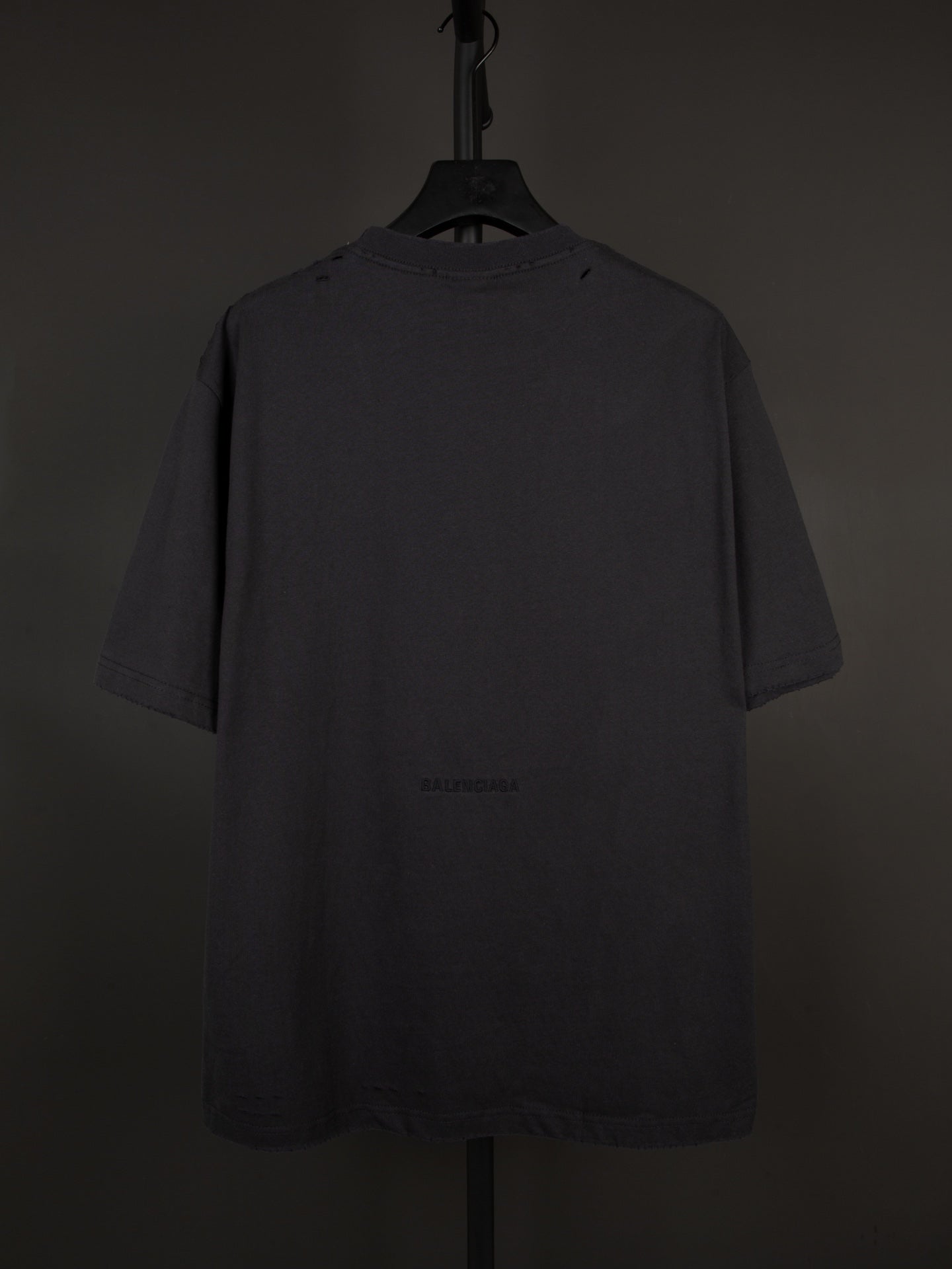 BALENCIAGA Oversized “Statue of Liberty” Distressed Embroidered T-Shirt (XS–L)