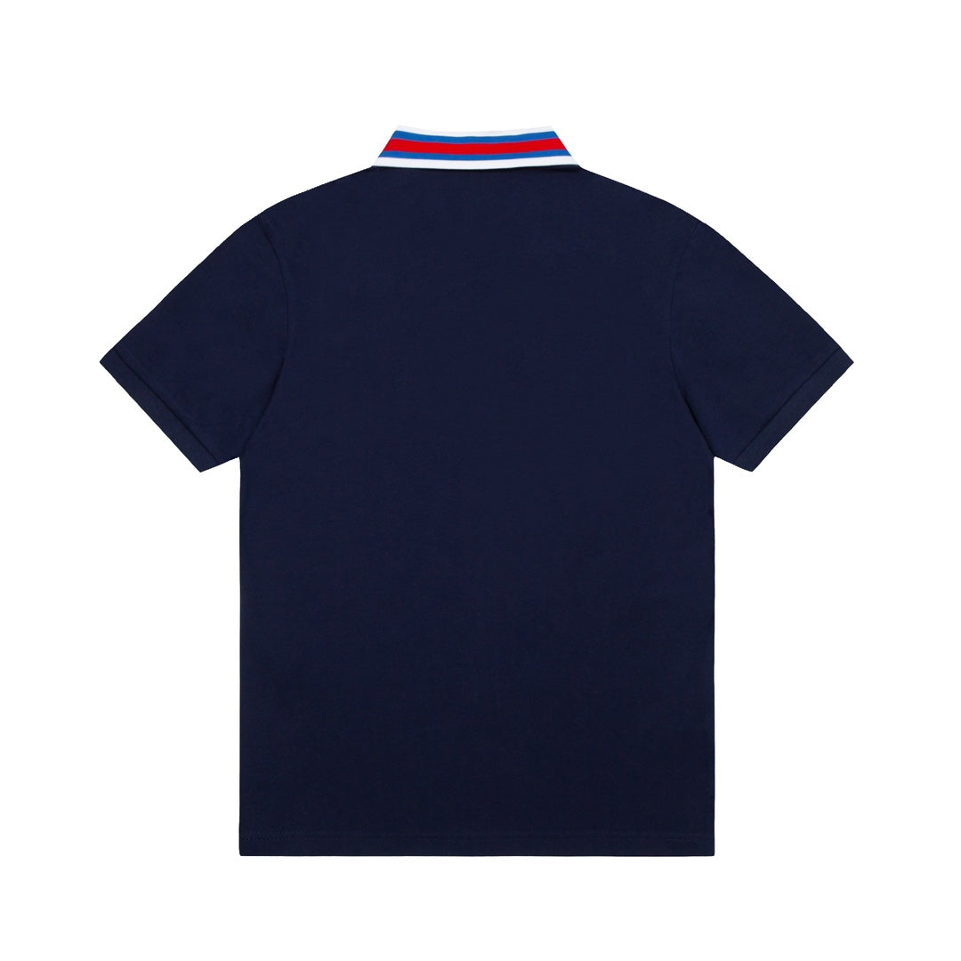 GUCCI 2025 Spring/Summer New Contrast-Panel Polo Shirt · Boutique Edition
