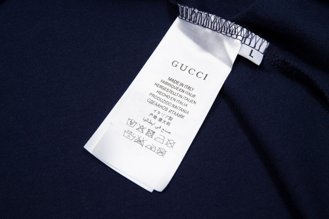 GUCCI 2025 Spring/Summer New Contrast-Panel Polo Shirt · Boutique Edition