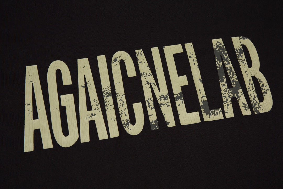 BALENCIAGA Oversized “Reverse Logo” T-Shirt with Dual-Crack Print (XS–L)