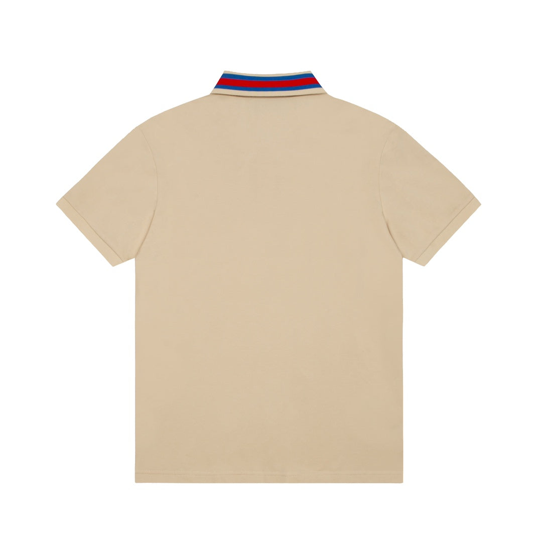 GUCCI 2025 Spring/Summer New Contrast-Panel Polo Shirt · Boutique Edition