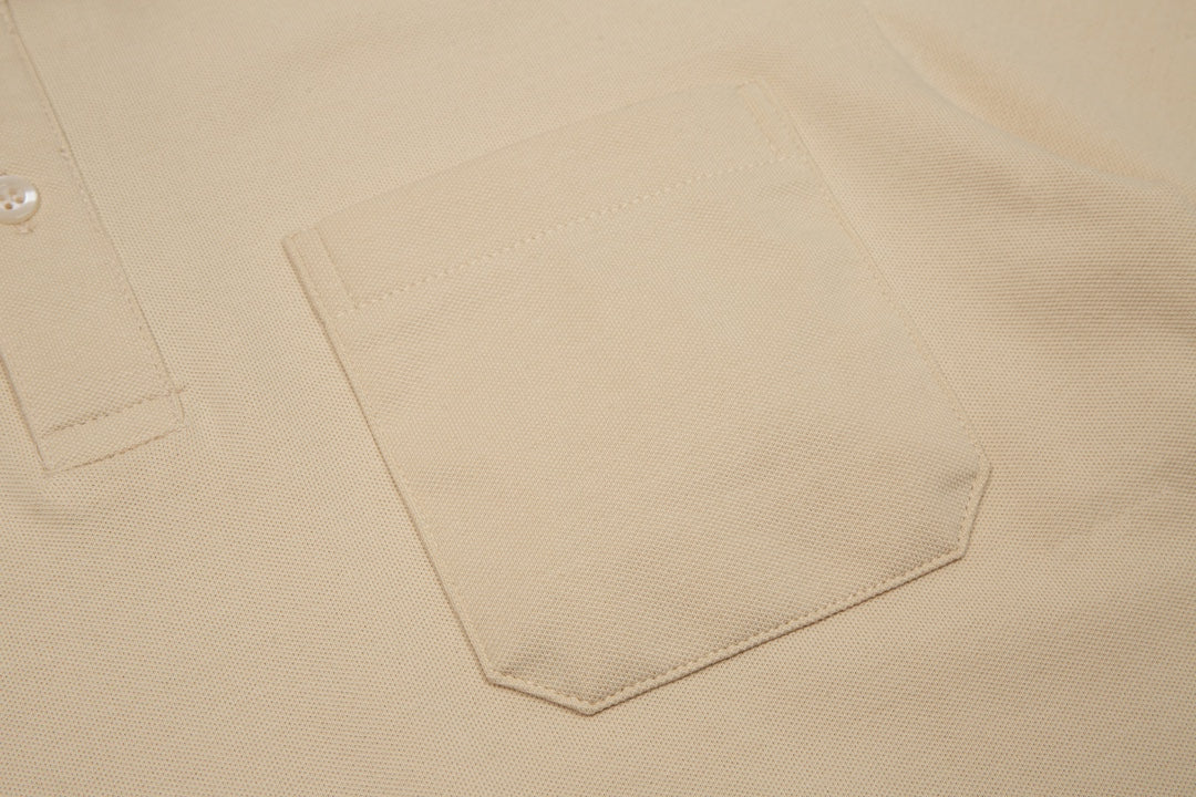 GUCCI 2025 Spring/Summer New Contrast-Panel Polo Shirt · Boutique Edition