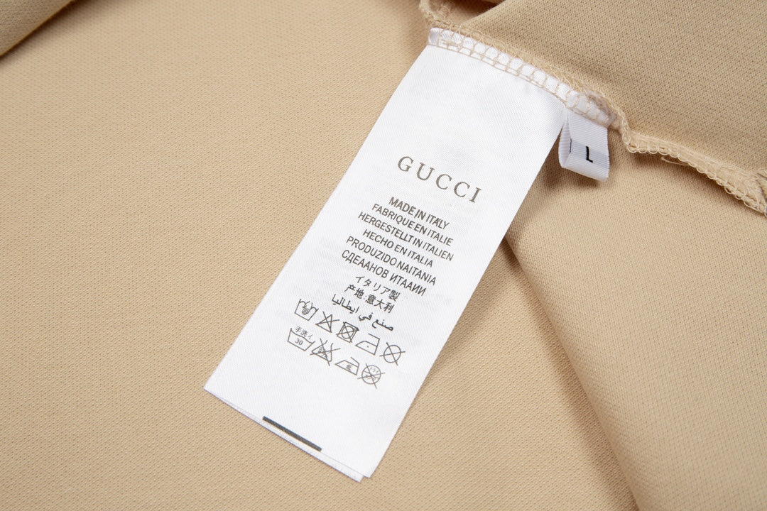 GUCCI 2025 Spring/Summer New Contrast-Panel Polo Shirt · Boutique Edition