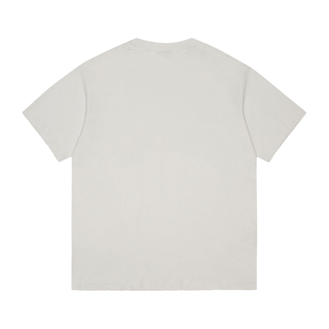 BALENCIAGA Oversized “Reverse Logo” T-Shirt with Dual-Crack Print (XS–L)