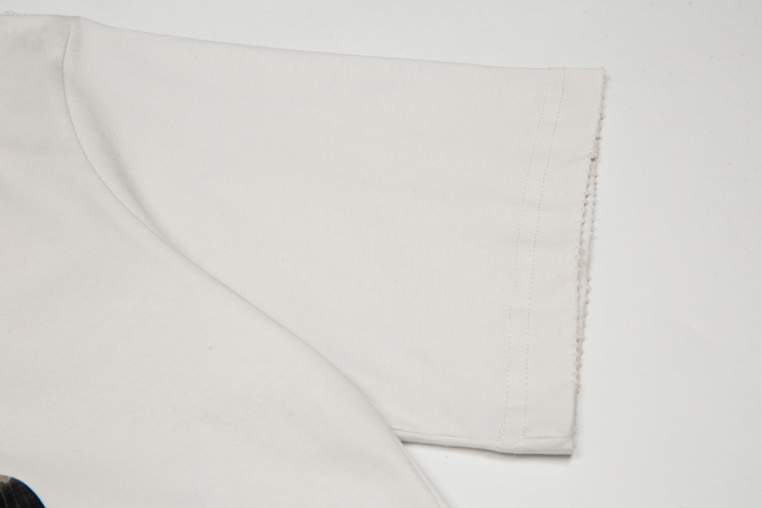 BALENCIAGA Oversized “Reverse Logo” T-Shirt with Dual-Crack Print (XS–L)