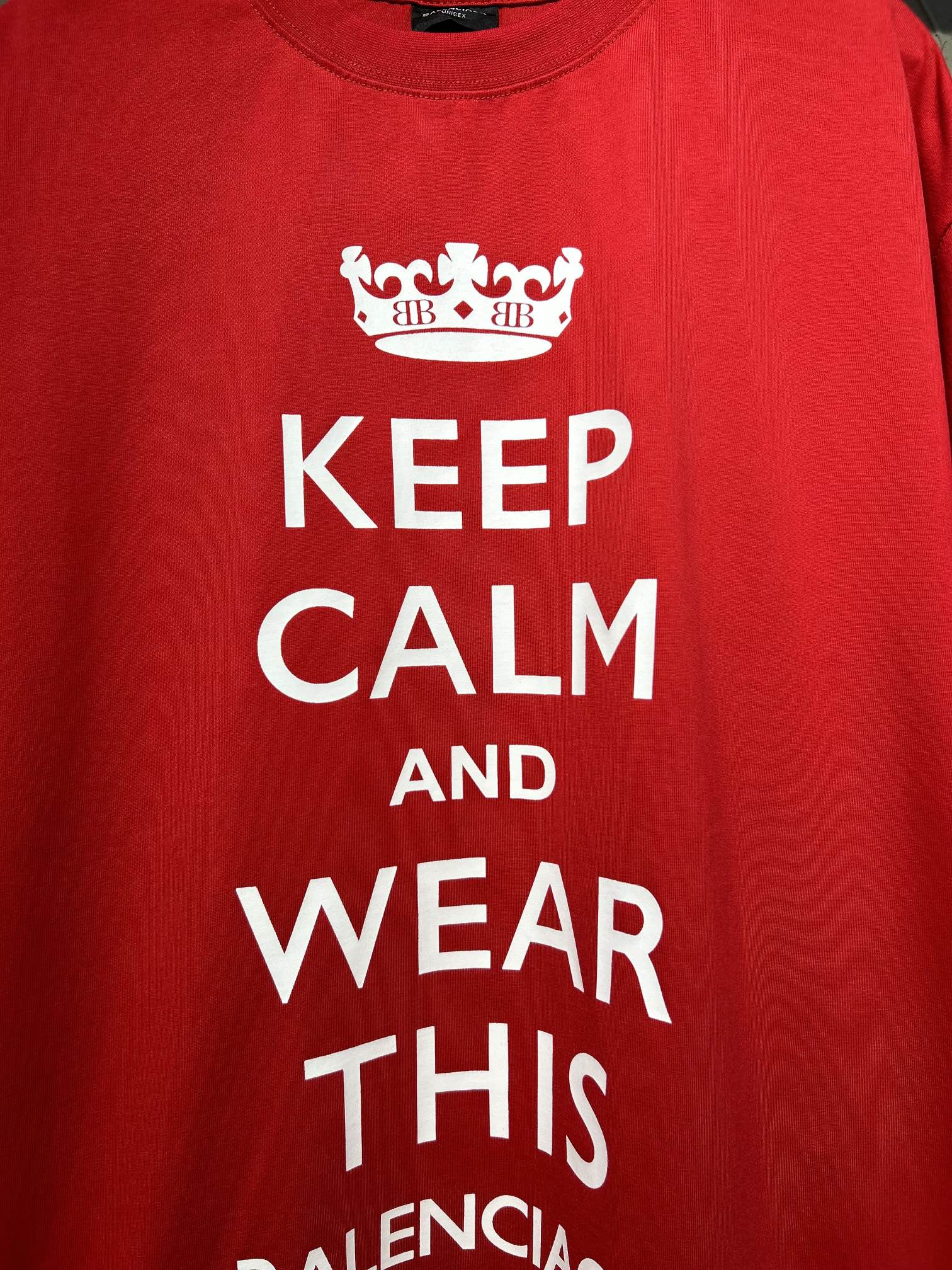 BALENCIAGA Oversized “Crown Logo” Print T-Shirt (XS–L)