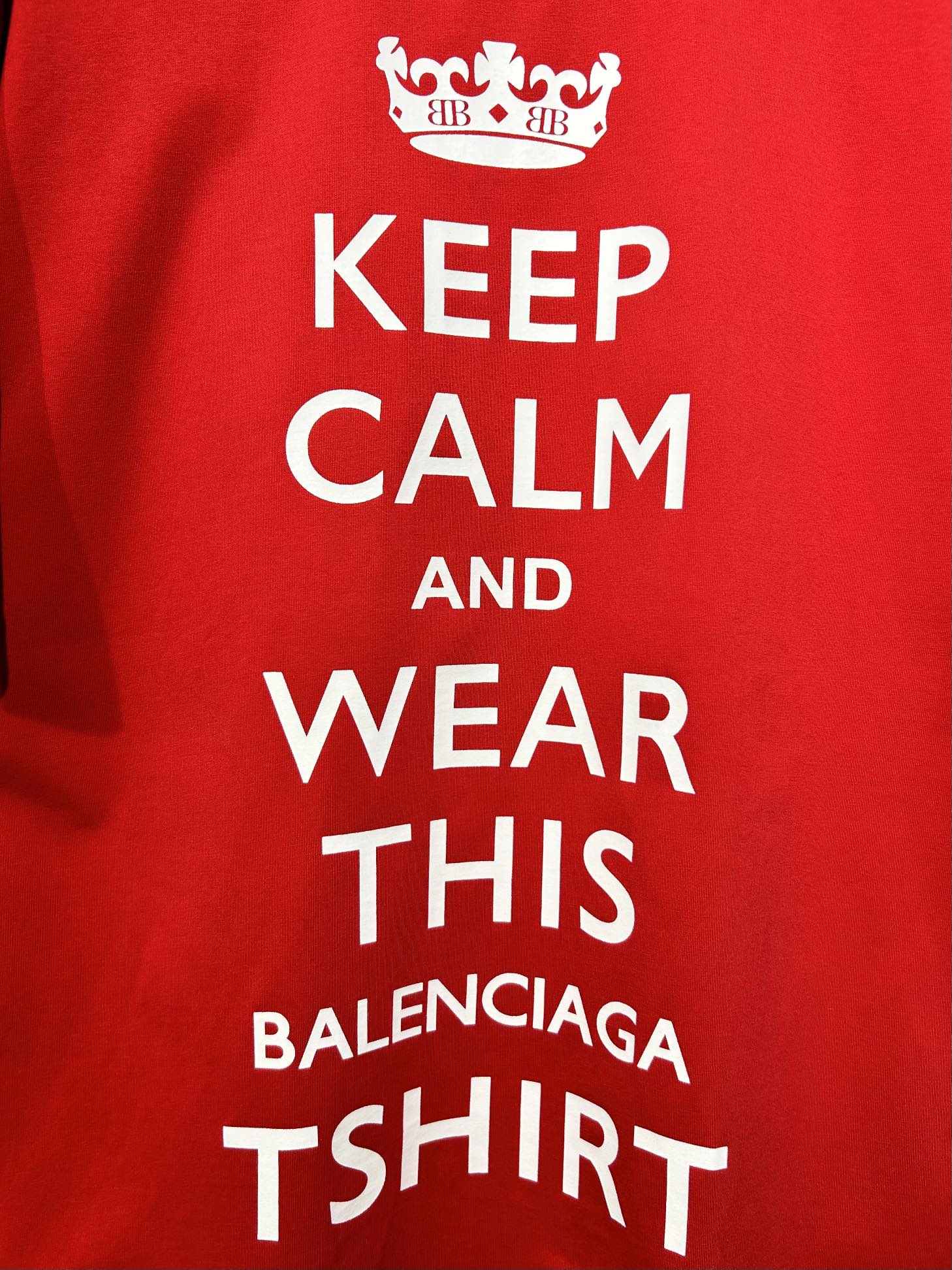 BALENCIAGA Oversized “Crown Logo” Print T-Shirt (XS–L)