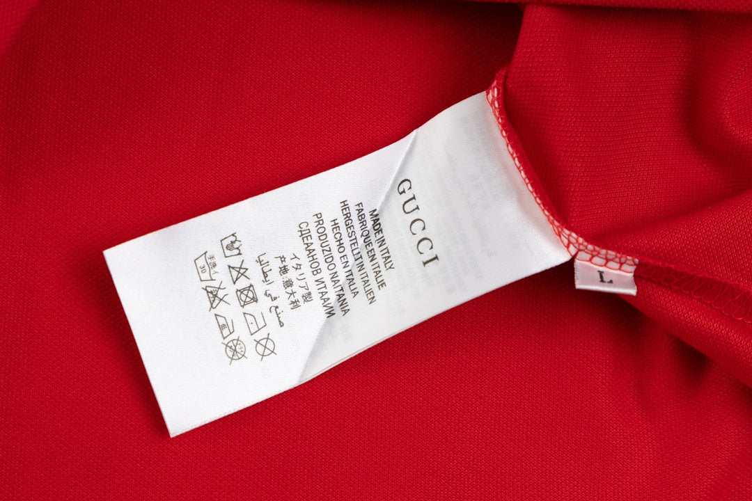 GUCCI 2025 Spring/Summer Luxury Contrast-Panel Polo Shirt · Premium Boutique Edition