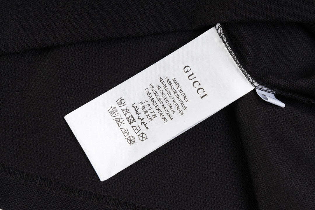 GUCCI 2025 Spring/Summer Luxury Contrast-Panel Polo Shirt · Premium Boutique Edition