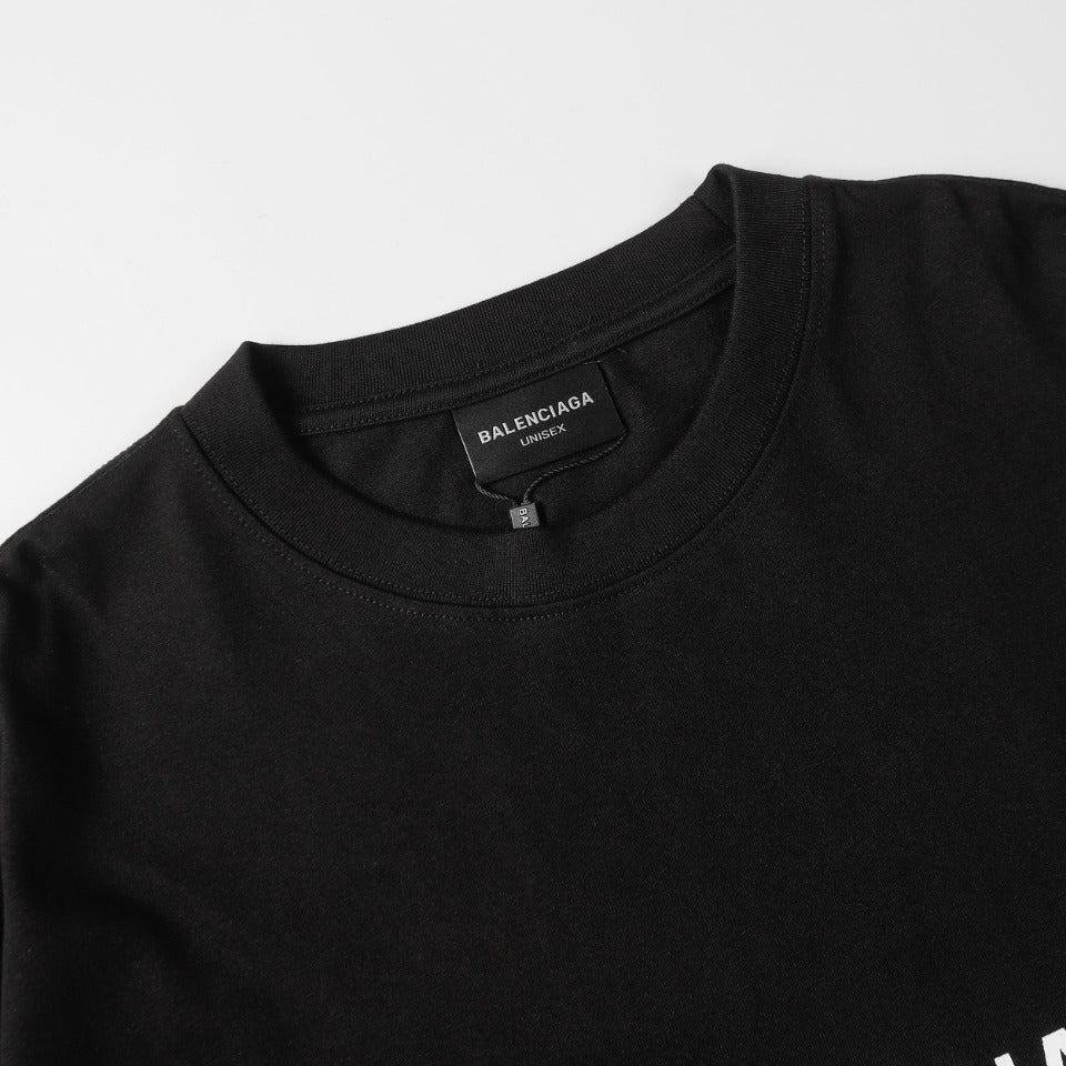 BALENCIAGA × Alipay Exclusive Collaboration Logo T-Shirt - Black - Unisex - XS / S / M / L