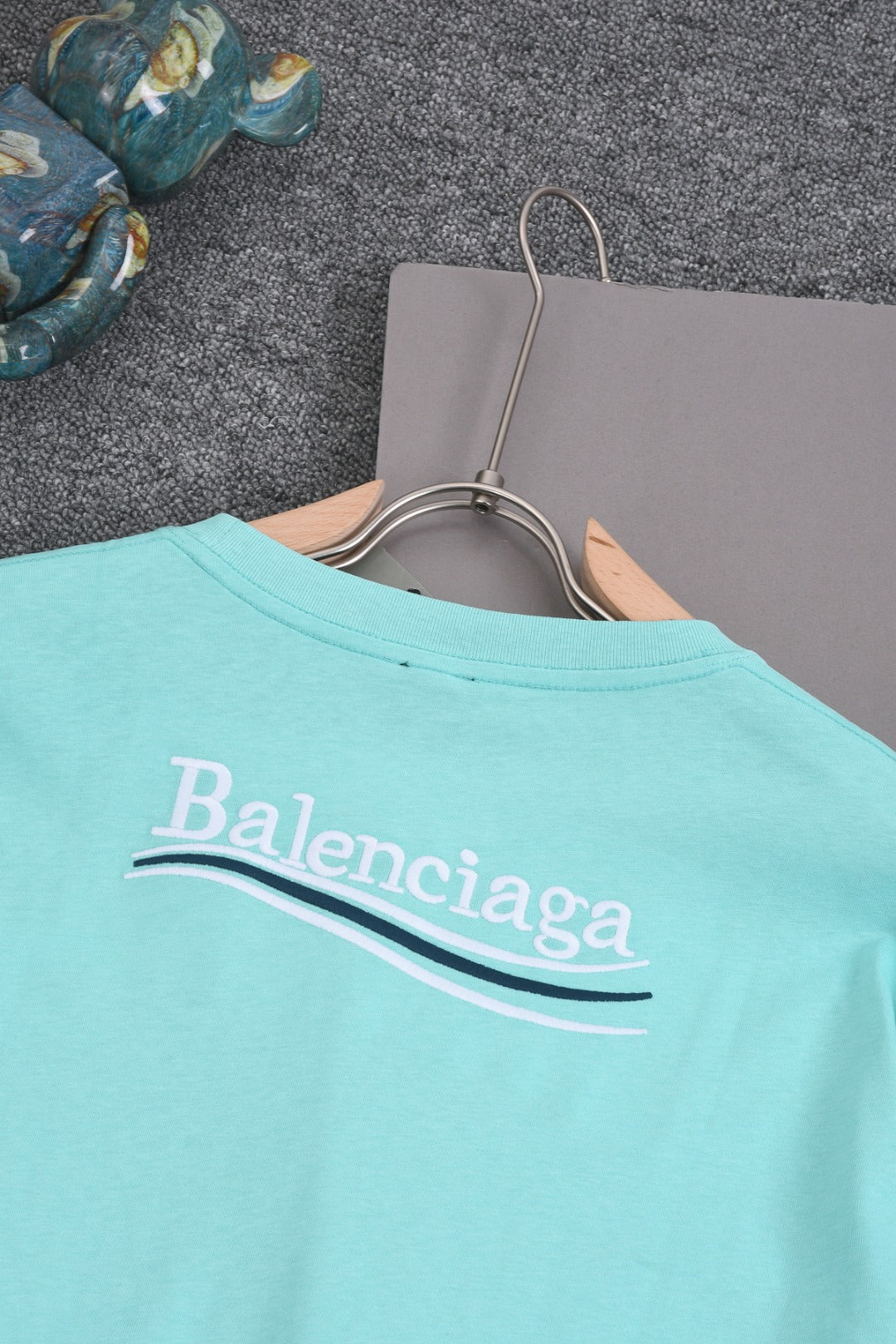 BALENCIAGA 25SS Wave Cola Logo Embroidered T-Shirt - Multiple Colors - Unisex - XS / S / M / L