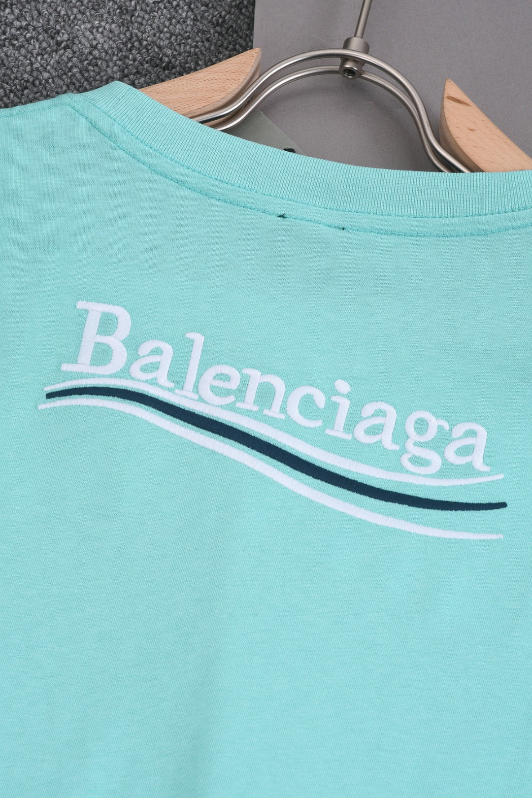 BALENCIAGA 25SS Wave Cola Logo Embroidered T-Shirt - Multiple Colors - Unisex - XS / S / M / L