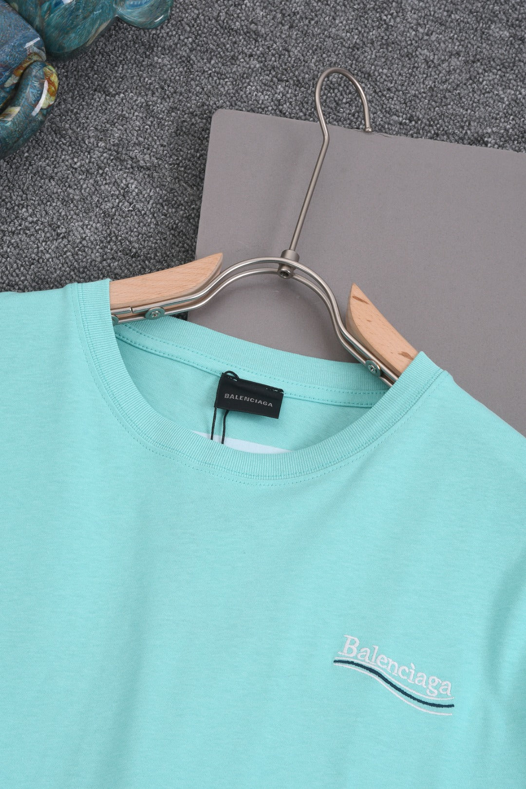 BALENCIAGA 25SS Wave Cola Logo Embroidered T-Shirt - Multiple Colors - Unisex - XS / S / M / L